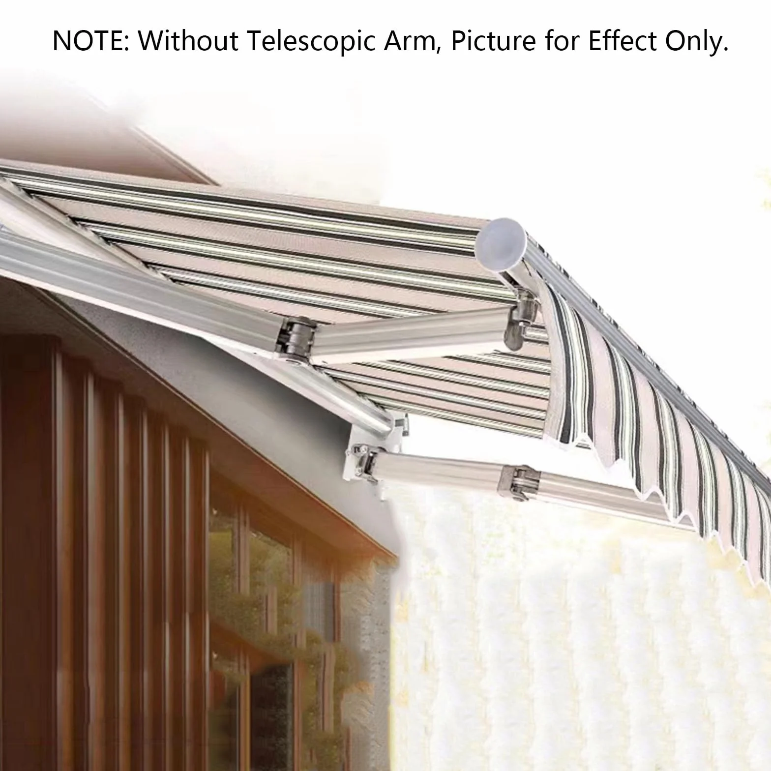 Tenda da Sole Retrattile Impermeabile in Tessuto Poliestere 280 g/m² 2x1