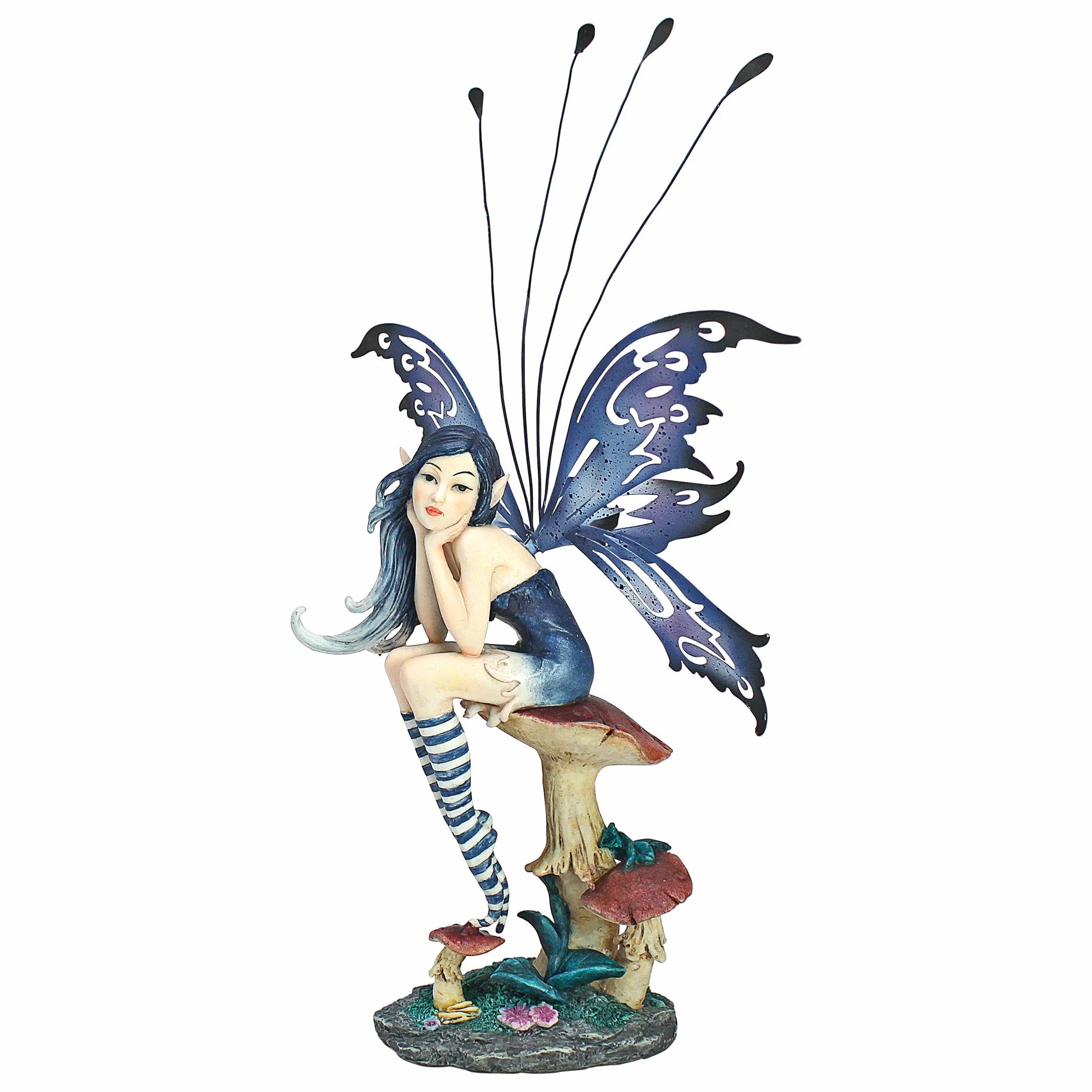 Design Toscano QS232725 Statua Zaffiro, la Fata Pepperwand, Multicolore