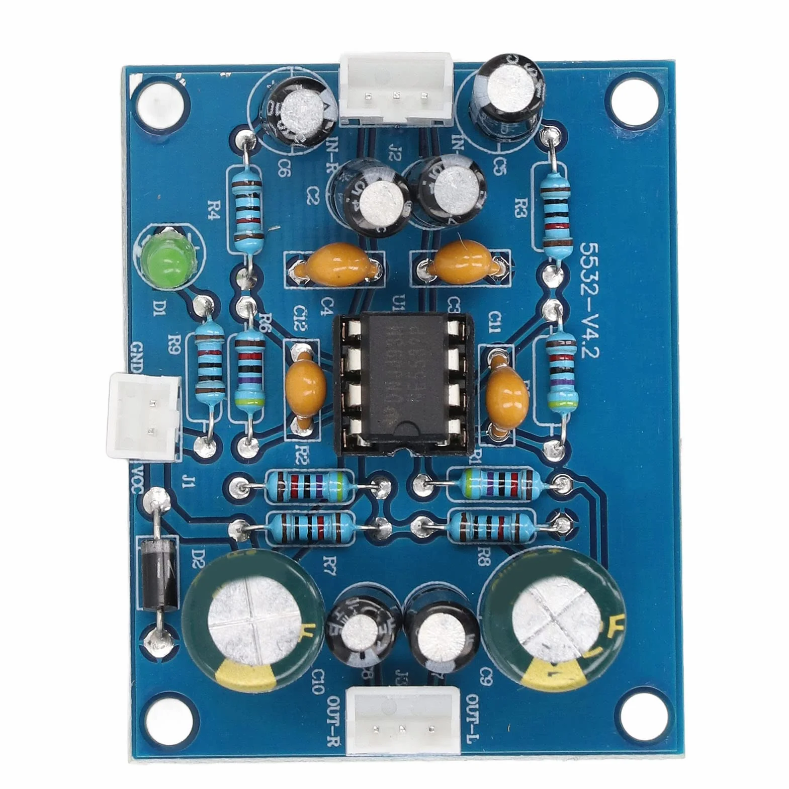 Modulo Preamplificatore NE5532 Preamp con Condensatori e Resistenze di Alta Precisione per Sistemi Hi-Fi