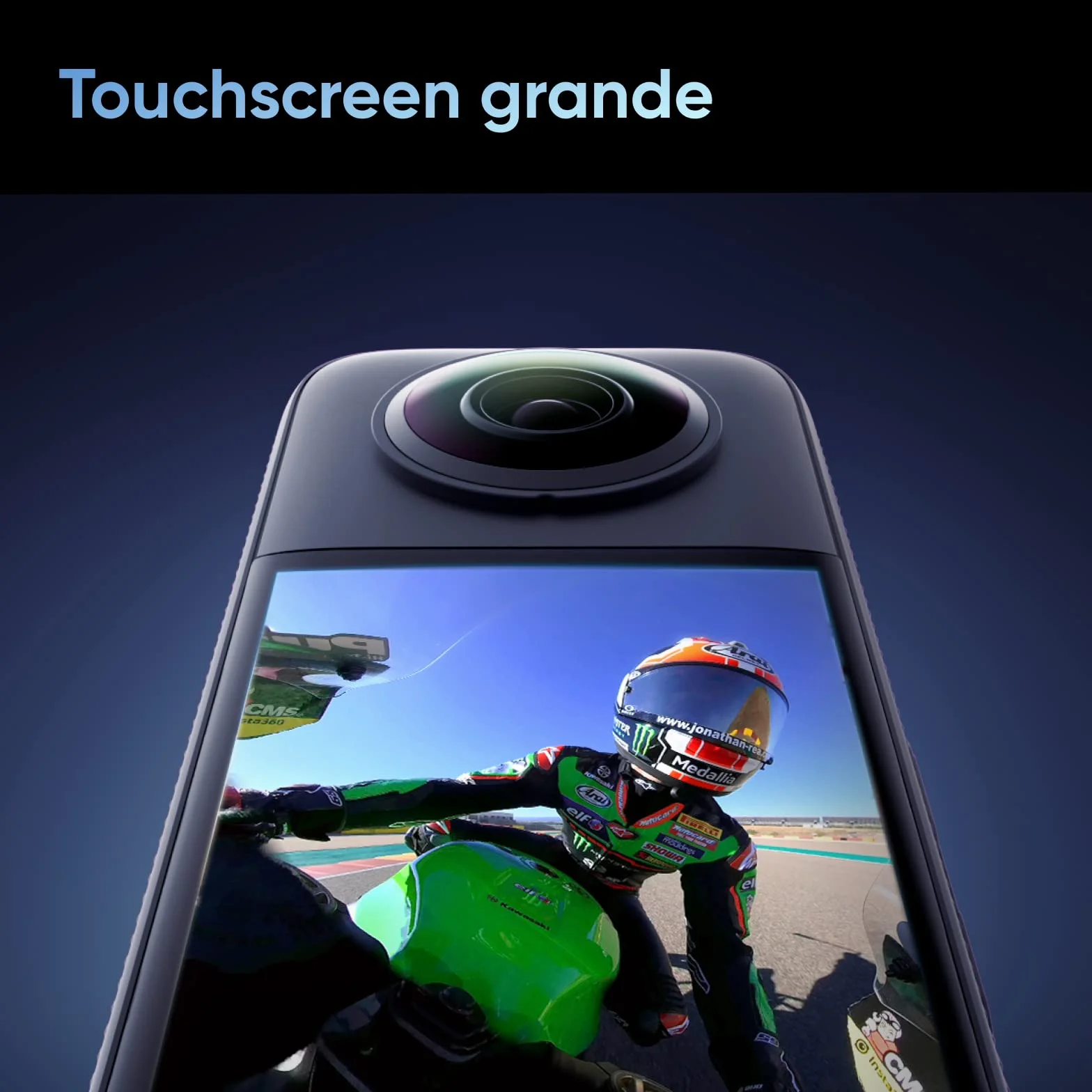 Insta360 X3 Action Cam 360° Impermeabile 5.7K 72 MP Touchscreen 2,29" Stabilizzazione IA