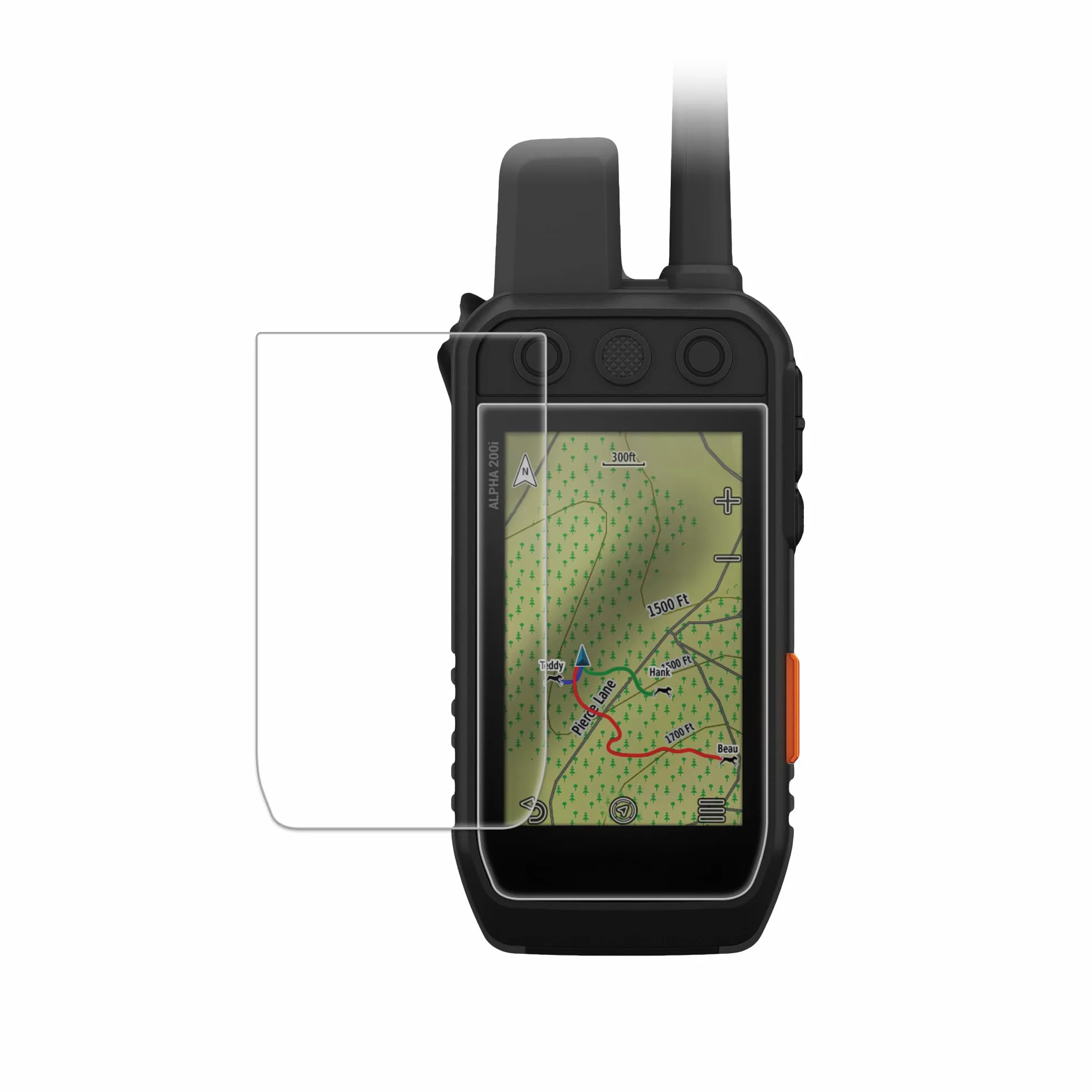 kwmobile Protezione Navigatore GPS Compatibile con Garmin Alpha 200 & 200i / Alpha 300 & 300i Cover Set 2x Pellicola Protettiva Schermo