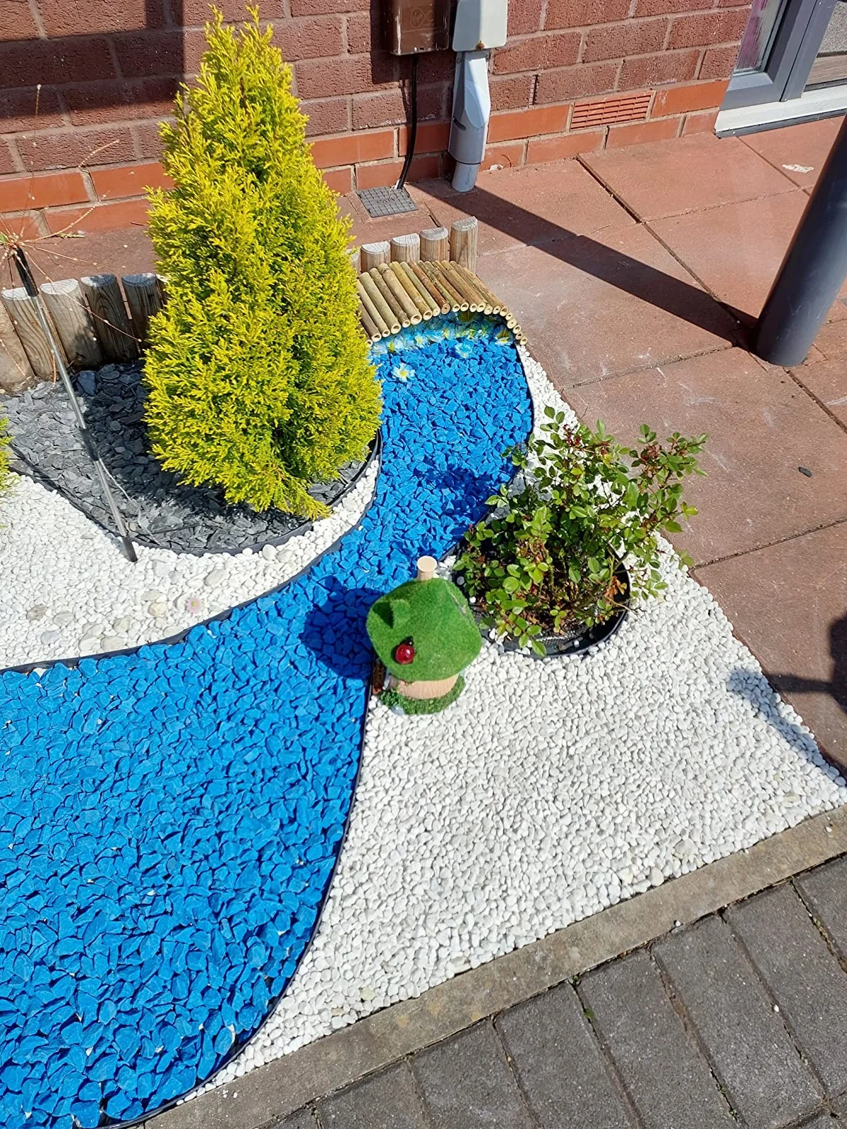 RockinColour Azure Blue Pietre Decorative da Giardino. 20mm. 14-15 kg