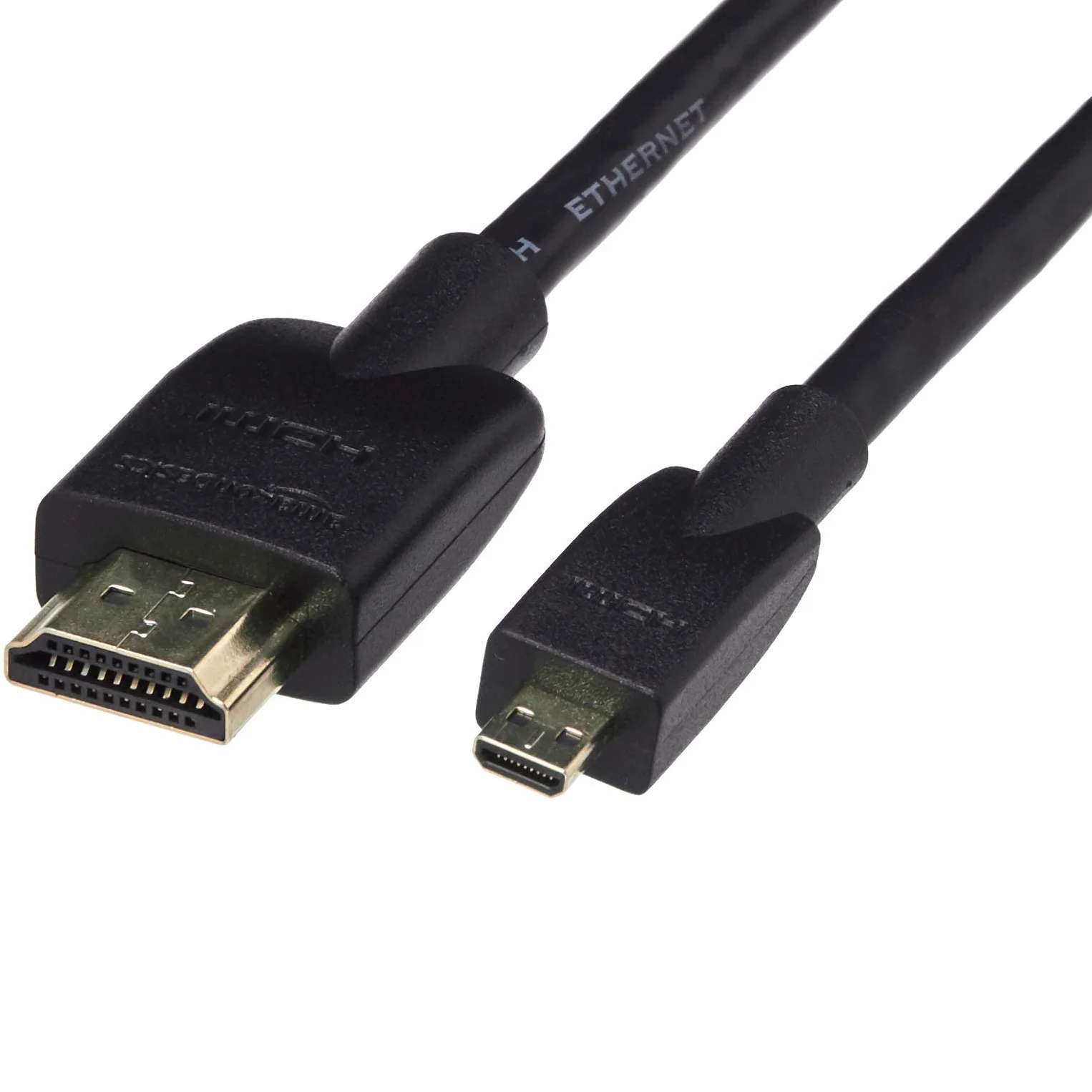 Amazon Basics Cavo da micro HDMI a HDMI, 1.8 m, Nero