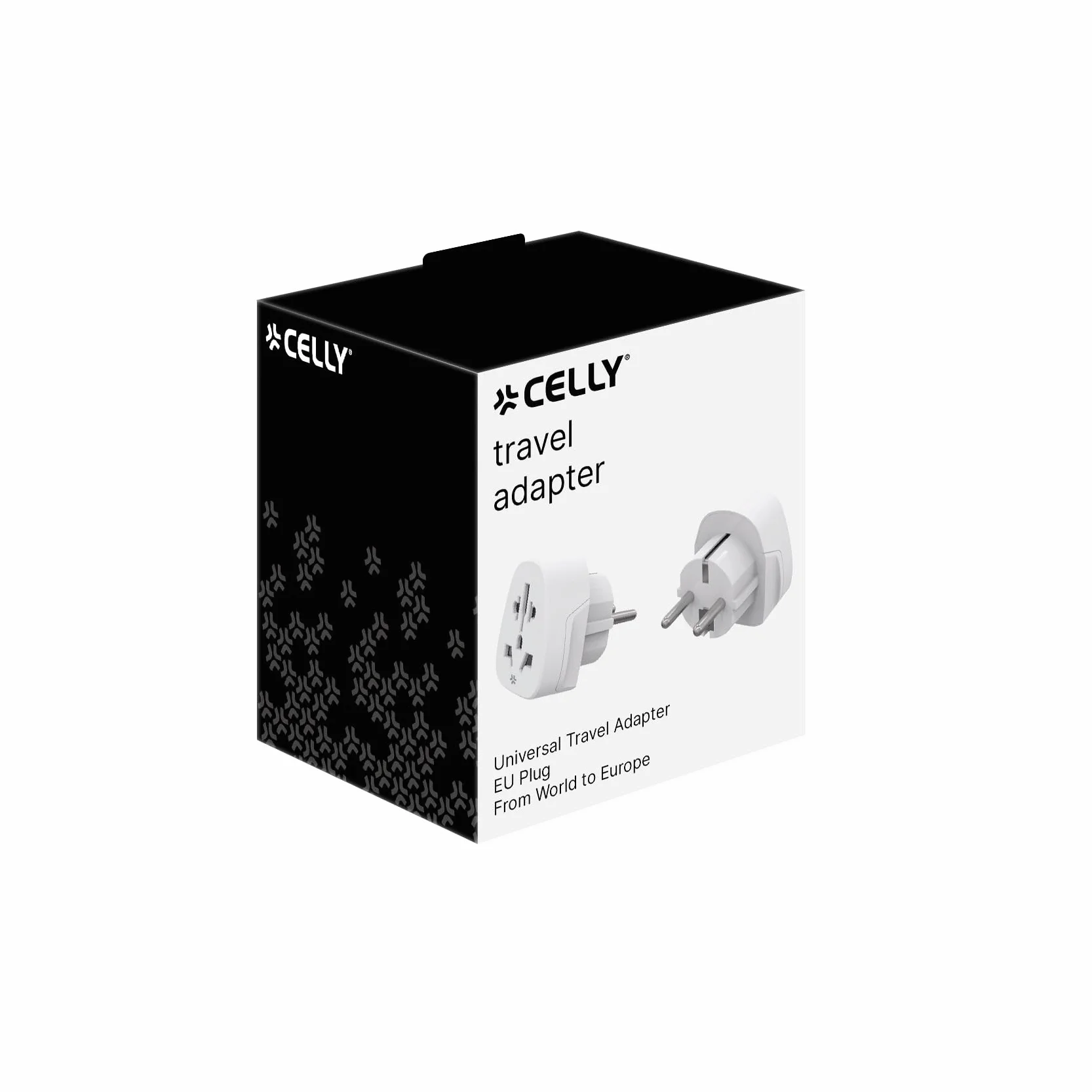 Celly Adattatore Universale Da Viaggio con Presa Schuko Europea Safety Shutter