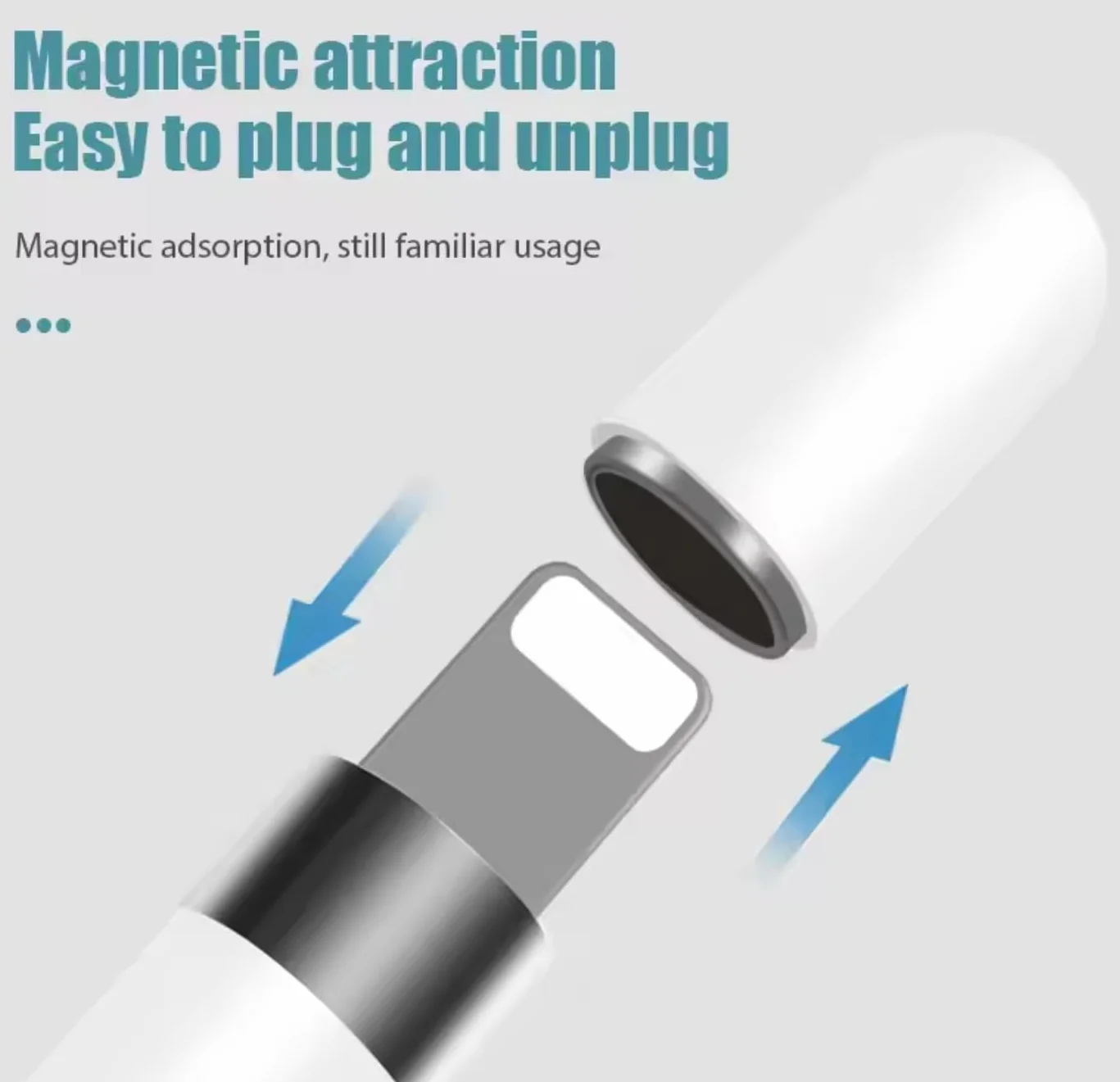 Ricambio Cappuccio Magnetico compatibile con Apple Pencil Prima Generazione