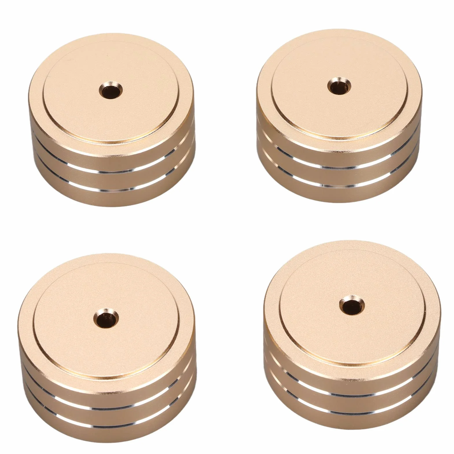 Piedini di Isolamento per Altoparlanti 40x20mm Alluminio Gomma Antiscivolo 4 Pezzi