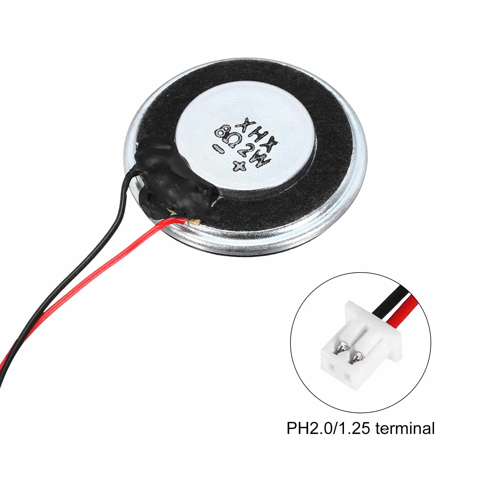 QUARKZMAN 2W 8 Ohm 60mm Rotondo Mini Altoparlante Guscio Metallico Micro Magnete Speaker con Filo Per Radio DVD EVD