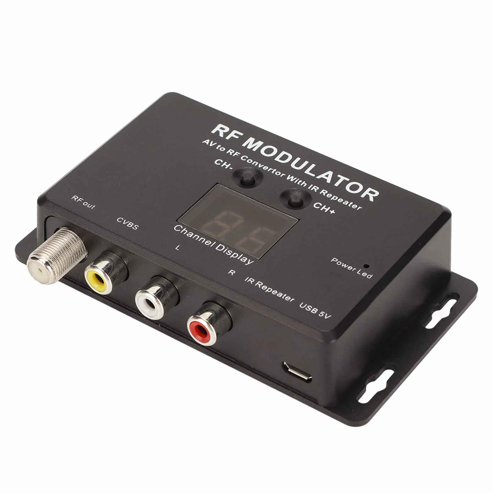 Modulatore RF Professionale da AV a RF PAL NTSC con Ripetitore IR
