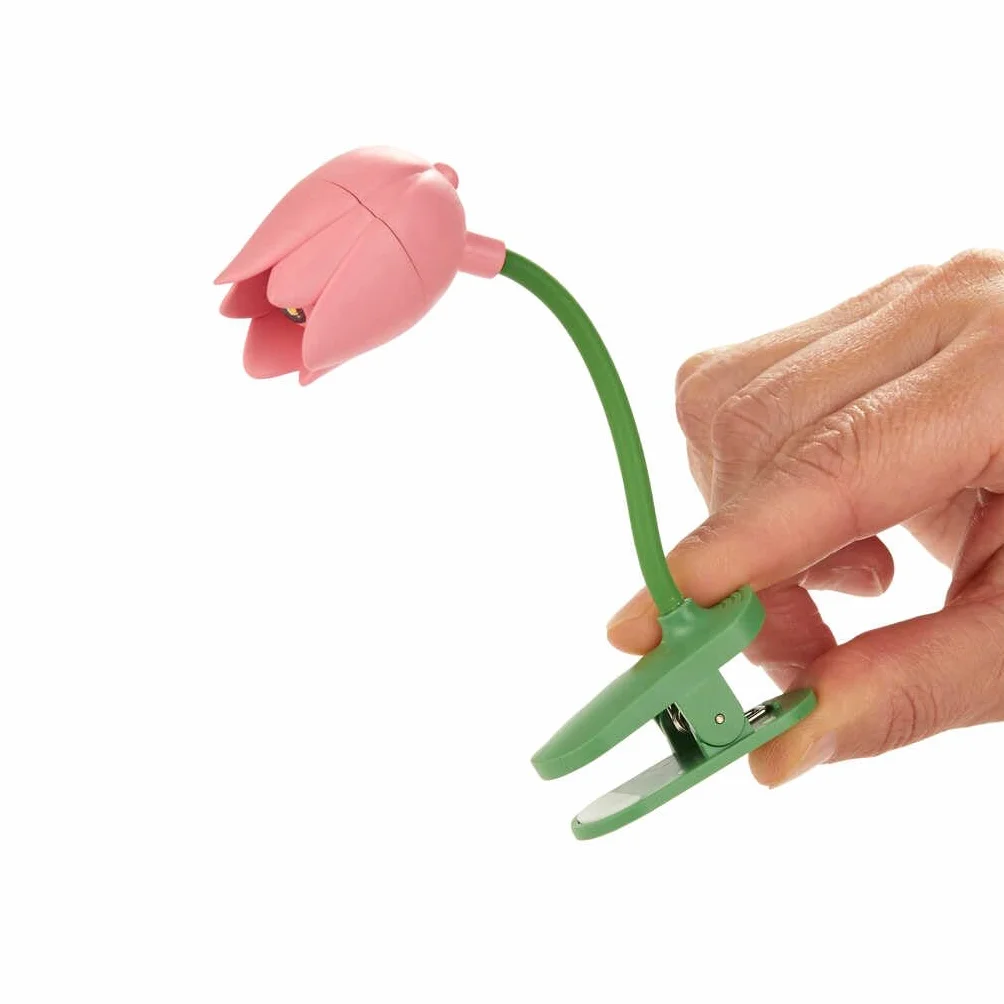 Balvi Lampada Flessibile a Forma di Tulipano Rosa per Lettura