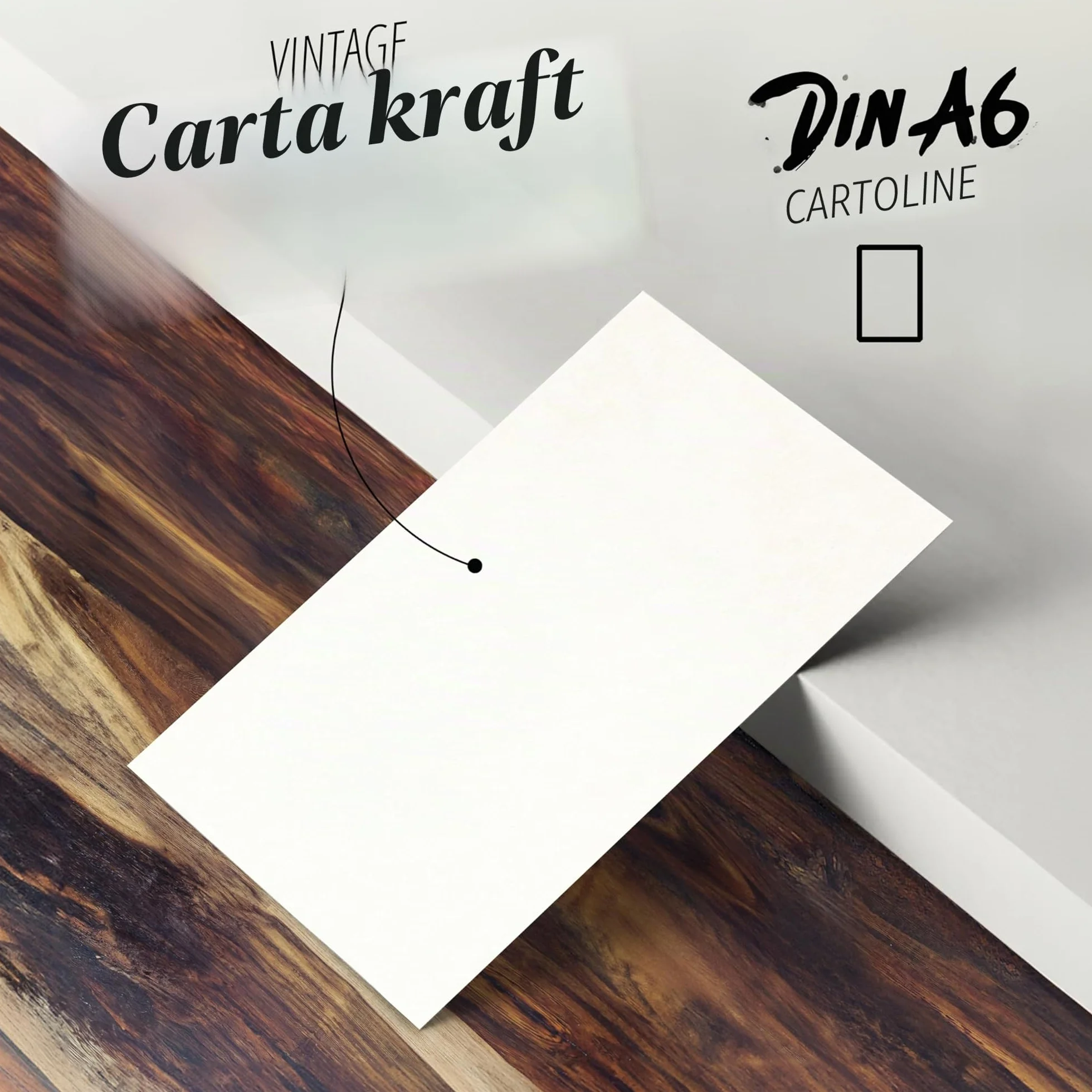 Cartoline vuote bianche 280 g/m² DIN A6 105 x 148 mm set 100 pezzi