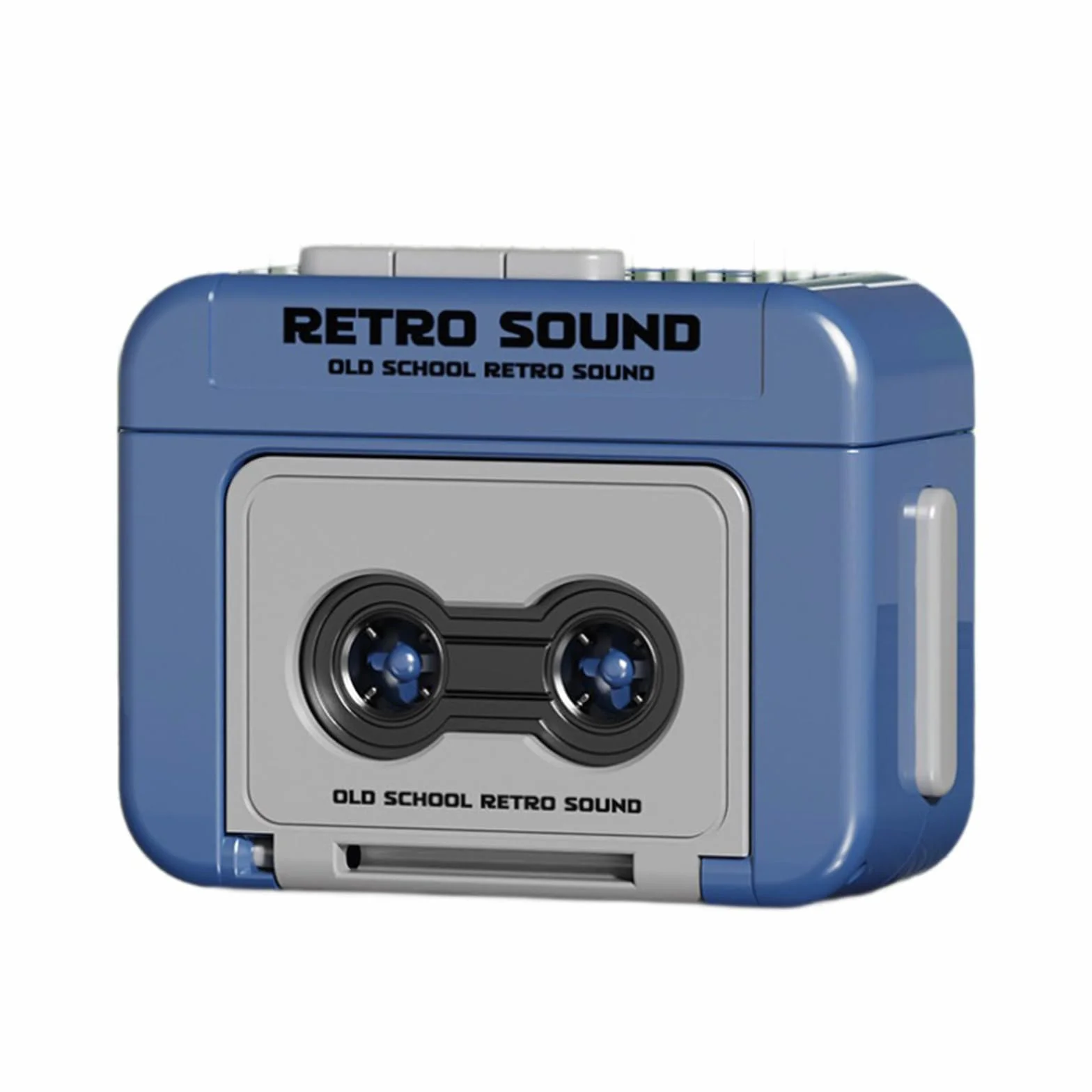 Retrò Piccolo lettore di cassette registratore a nastro musicale portatile