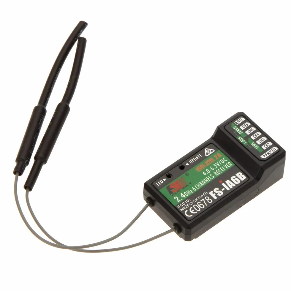 Flysky FS-iA6B ricevitore 6 canali con trasmettitore i4 i6 i10 i10 compatibile iBus 2.4G