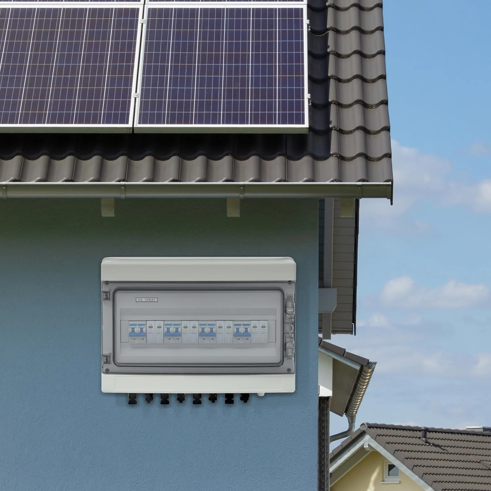 Interruttore di separazione PV DC IP65 impermeabile protezione da sovratensione sovraccarico fulmine IK10