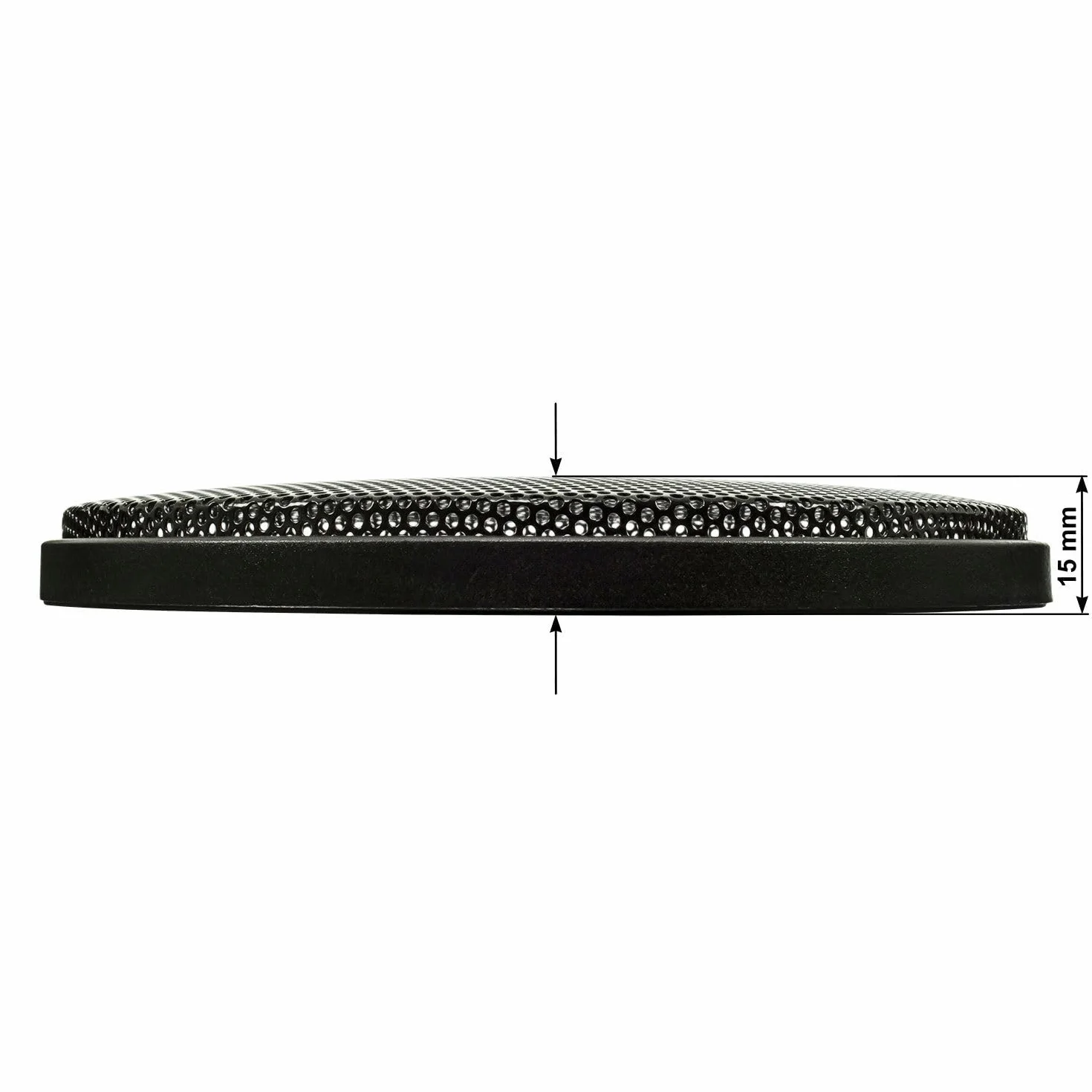 Tomzz Audio Griglia per altoparlante DIN 100mm nero 2 pezzi anello di plastica set griglia metallica