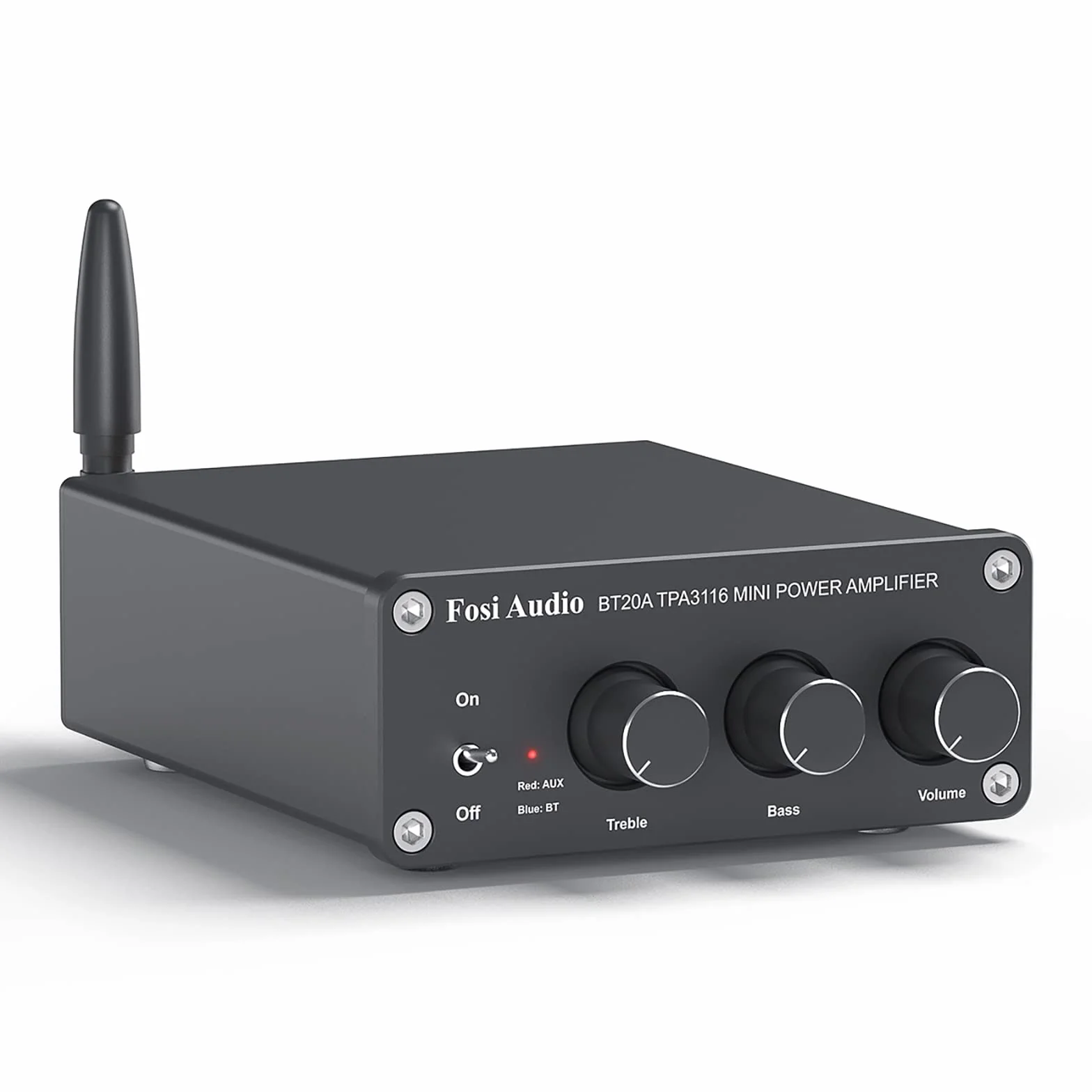 Fosi Audio BT20A Amplificatore Bluetooth 5.0, TPA3116 100Wx2 HiFi Stereo, Mini Amplificatore Classe D 2.0 Canali per Altoparlanti Passivi