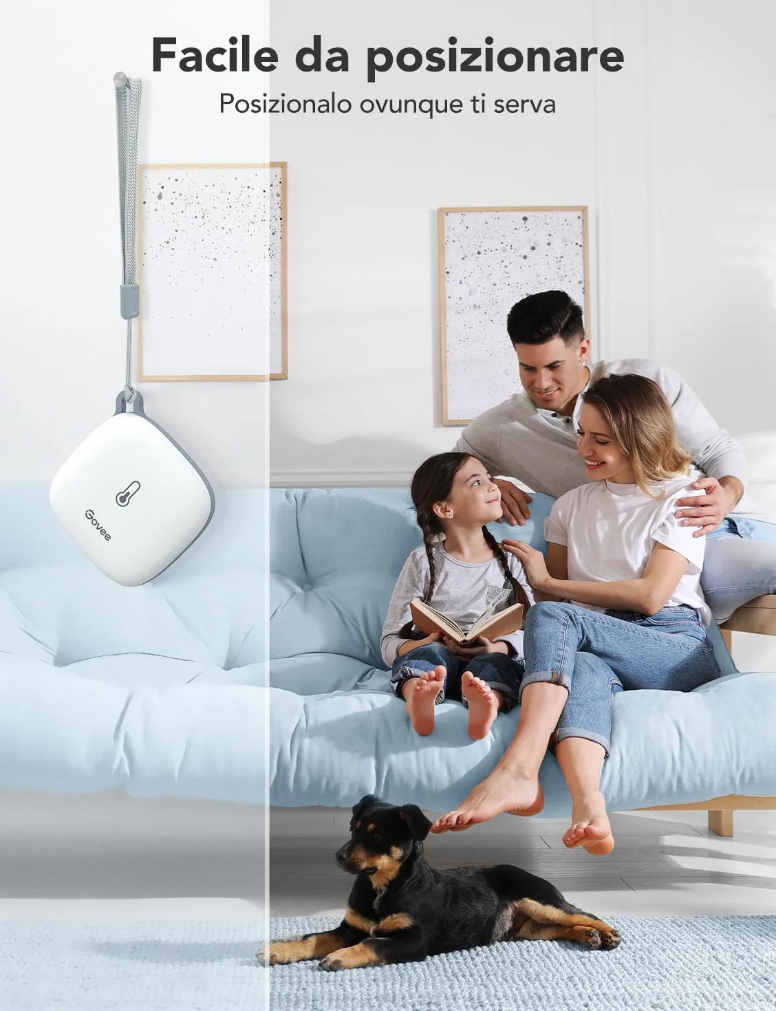 Govee WiFi Termometro Igrometro, Termoigrometro da interno con notifica APP Archiviazione dati