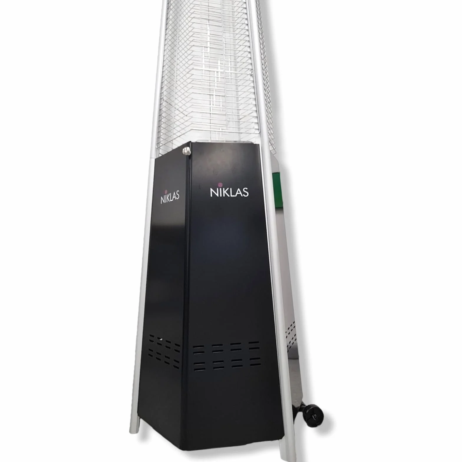 XONE Stufa a Piramide Esagonale 12,5kW 195cm Nero