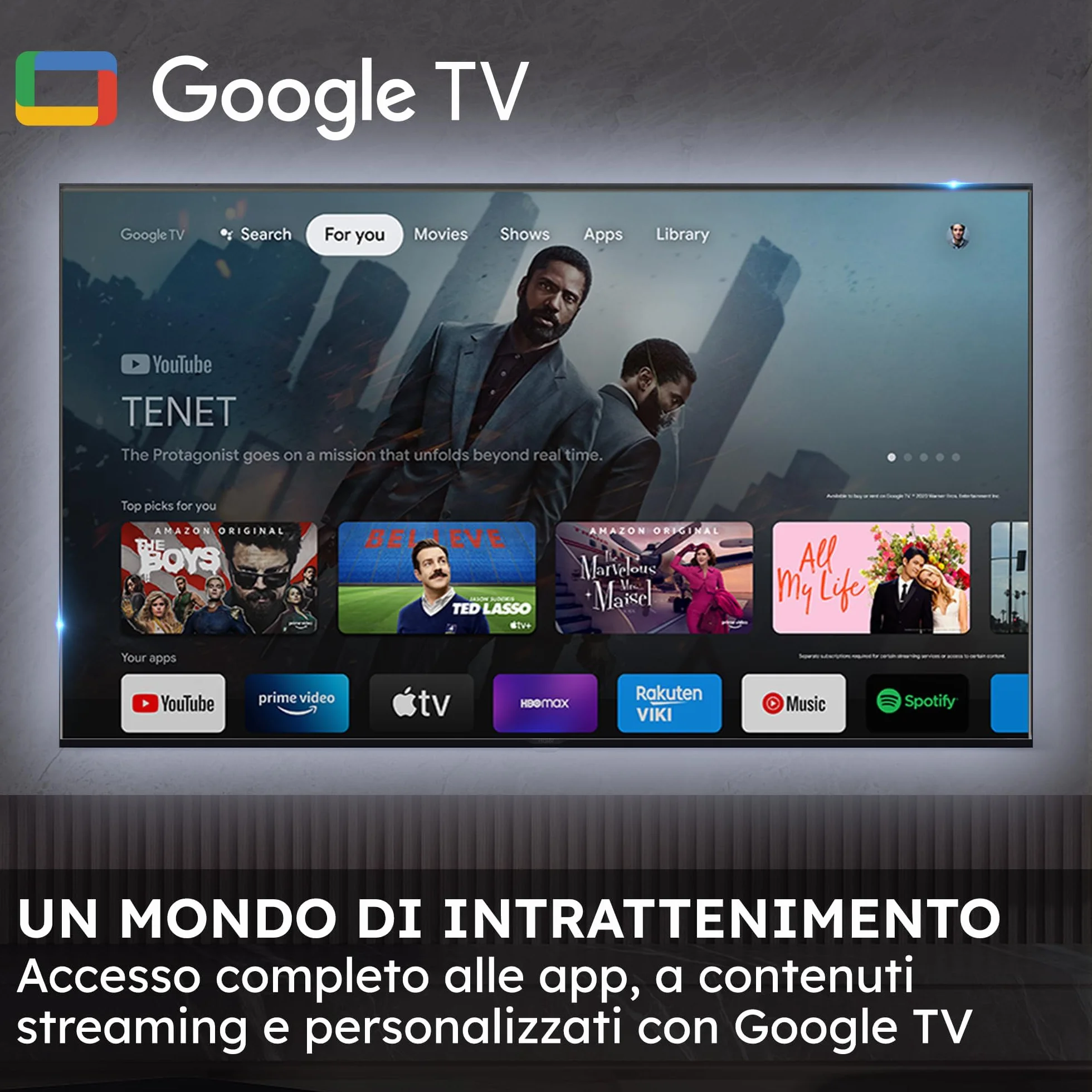 Haier 55" QD MiniLED 4K UHD Smart TV H55M80FUX Google TV Dolby Atmos HDR10 Bluetooth 5.2
