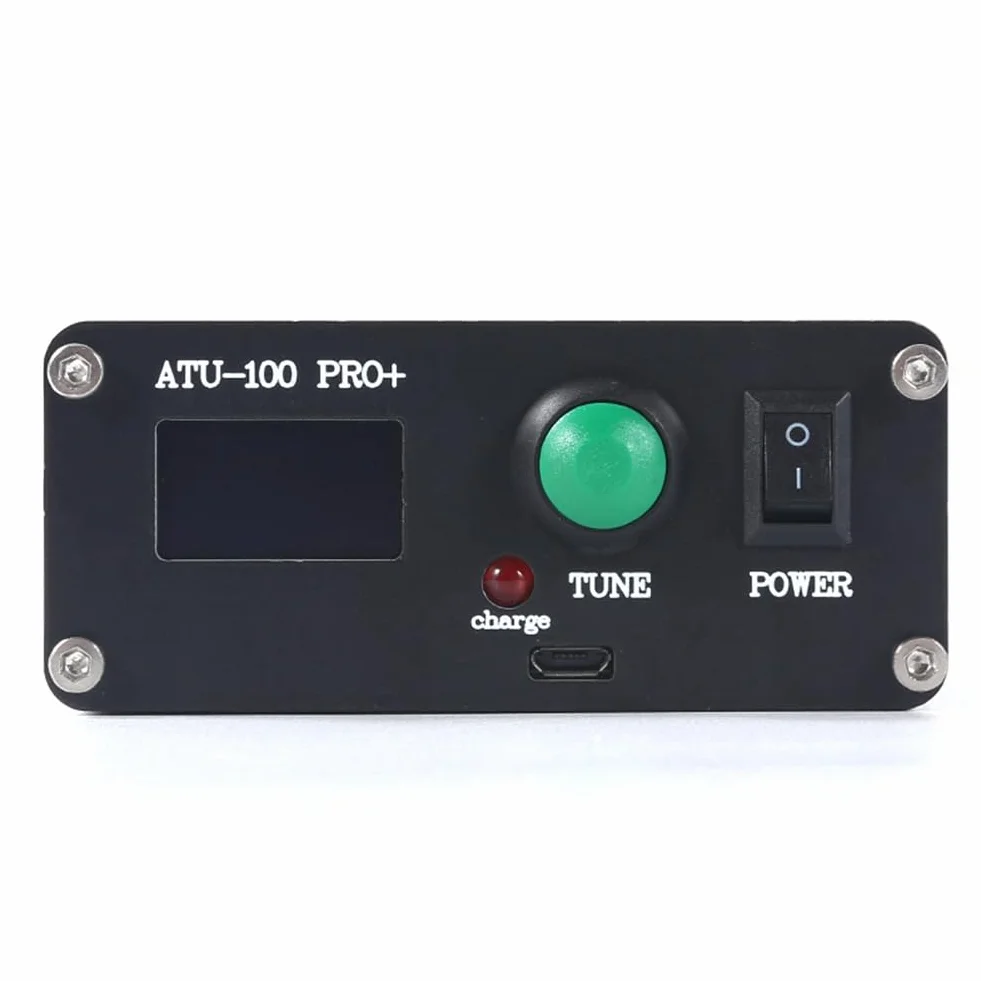 Sintonizzatore D'Antenna Automatico ATU-100 PRO+ 1.8-55Mhz 0.96 Pollici Ricaricabile ABS