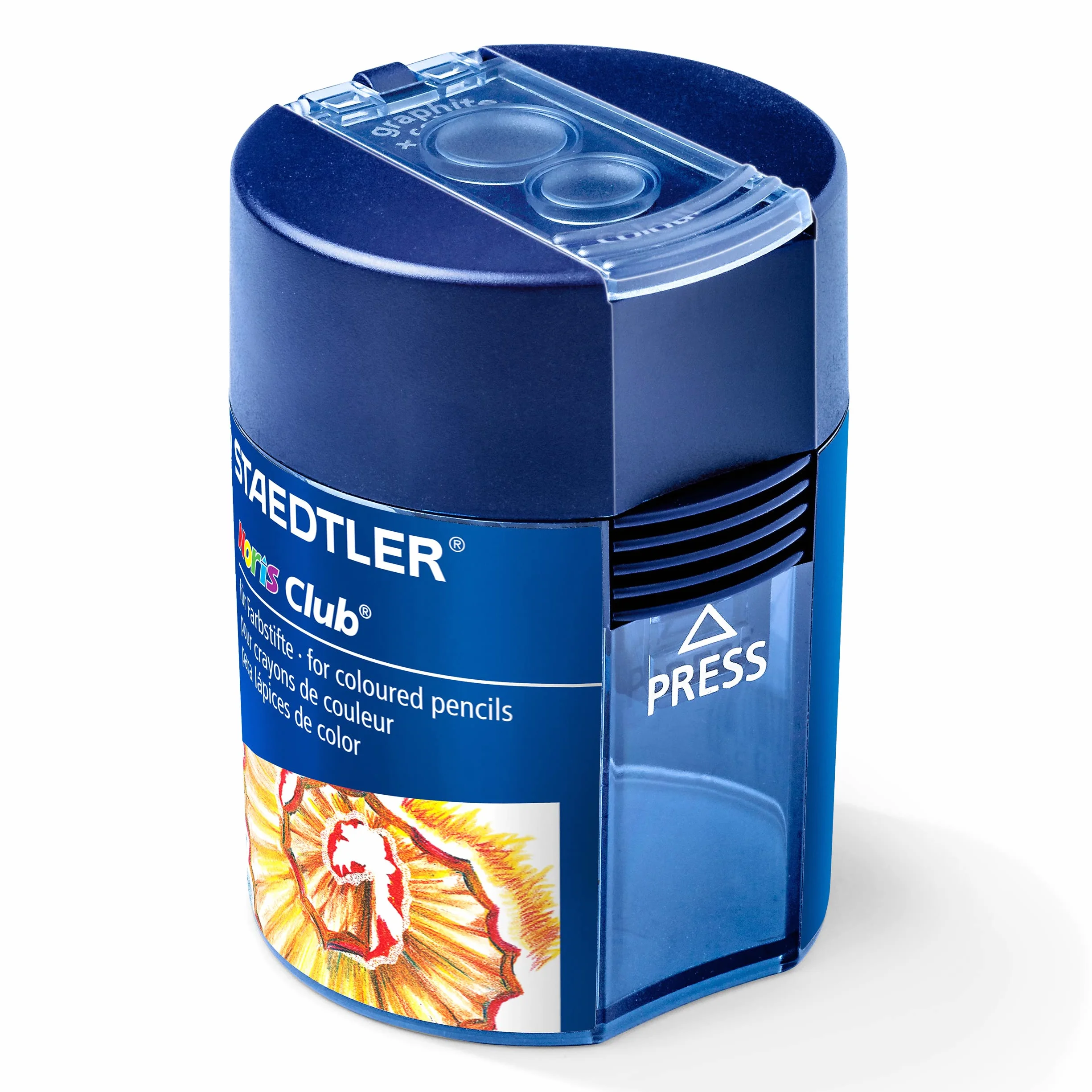 Staedtler Noris temperino a due fori con serbatoio blu