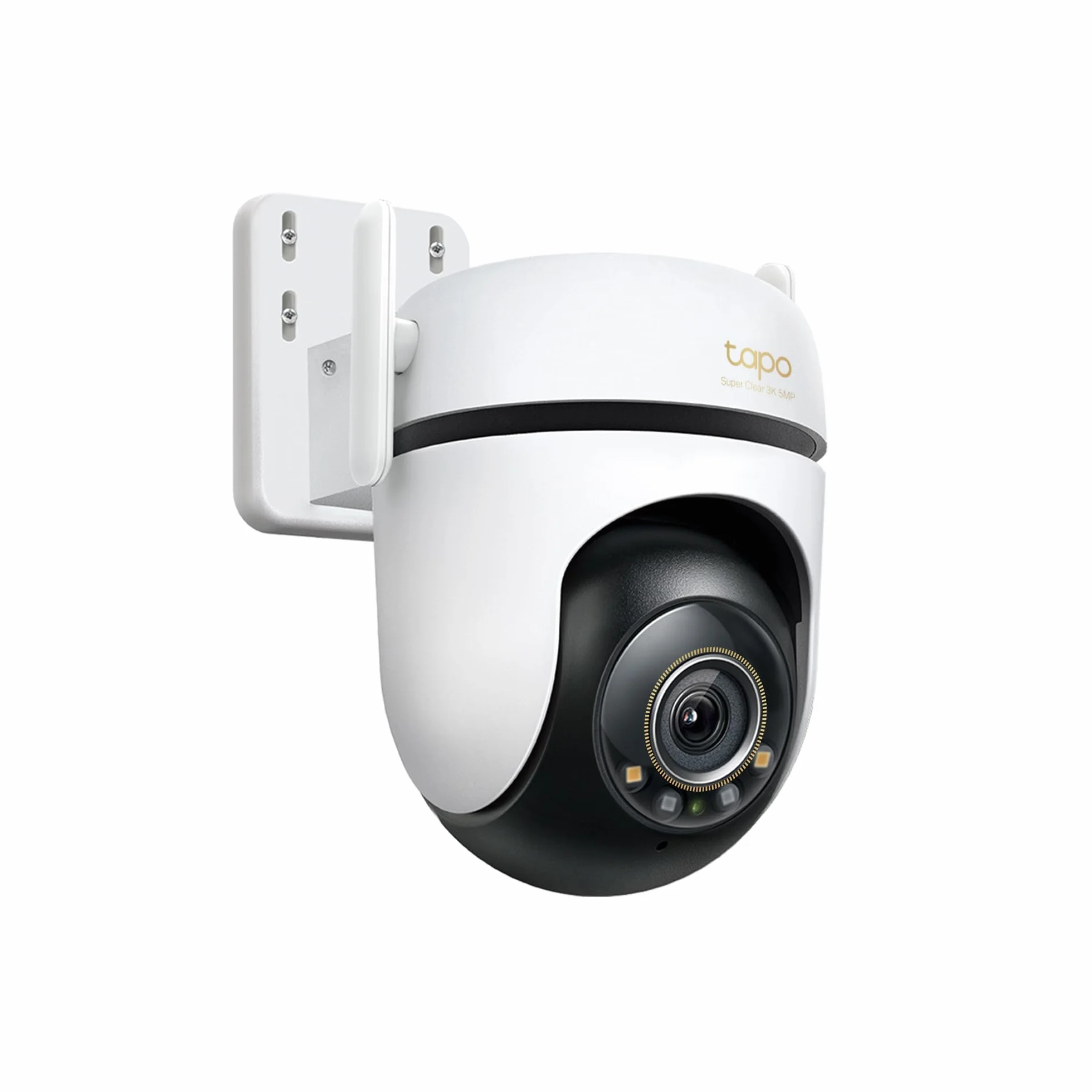 Tapo C530WS Telecamera Wi-Fi Esterno 3K 5MP 360° Visione Notturna a Colori Starlight Rilevamento AI IP66 Wi-Fi Ethernet Allarme Sonoro Luminoso MicroSD 512 GB