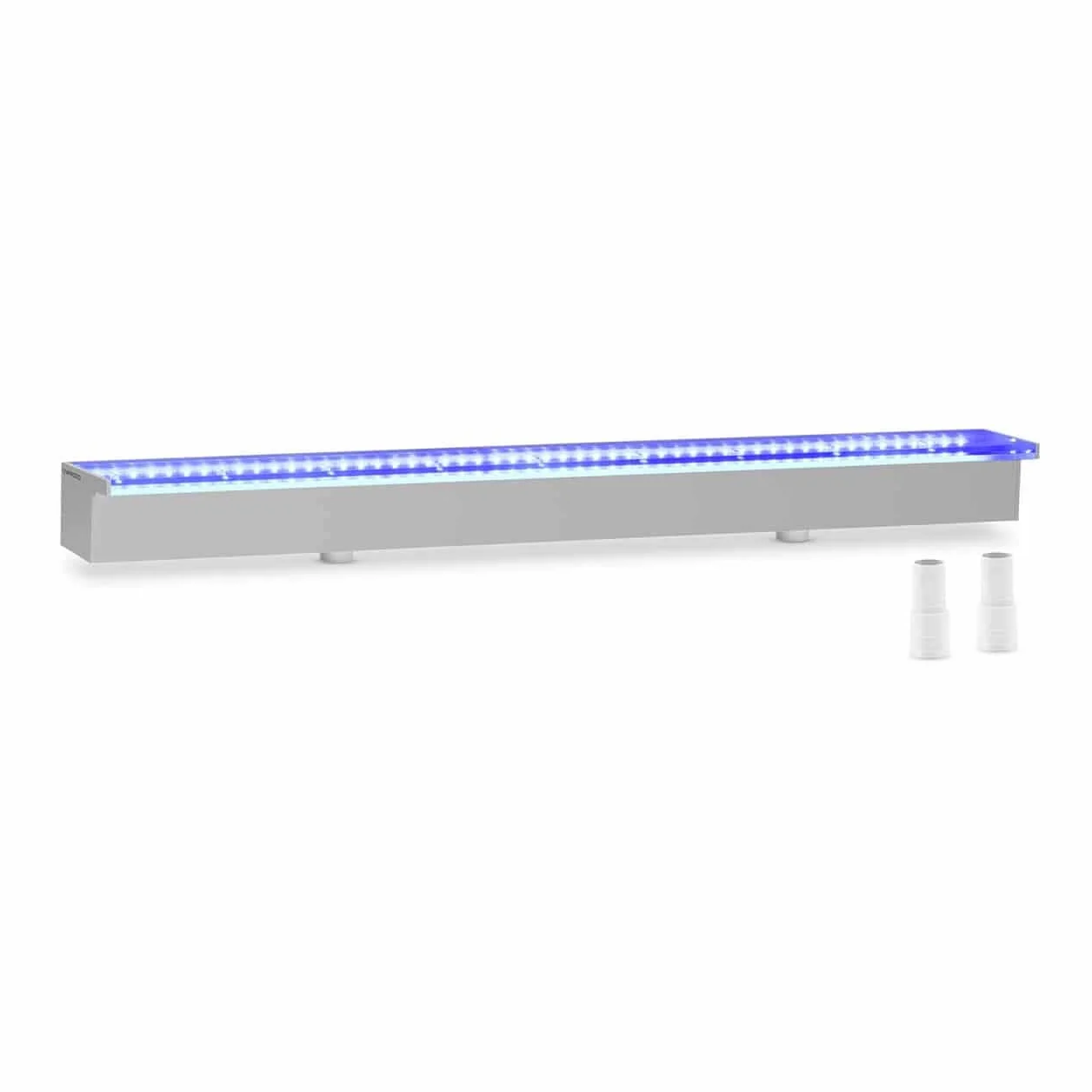 UNI_WATER_32 - Doccia a cascata in acrilico, 90 cm, illuminazione a LED blu/bianco, 30 mm