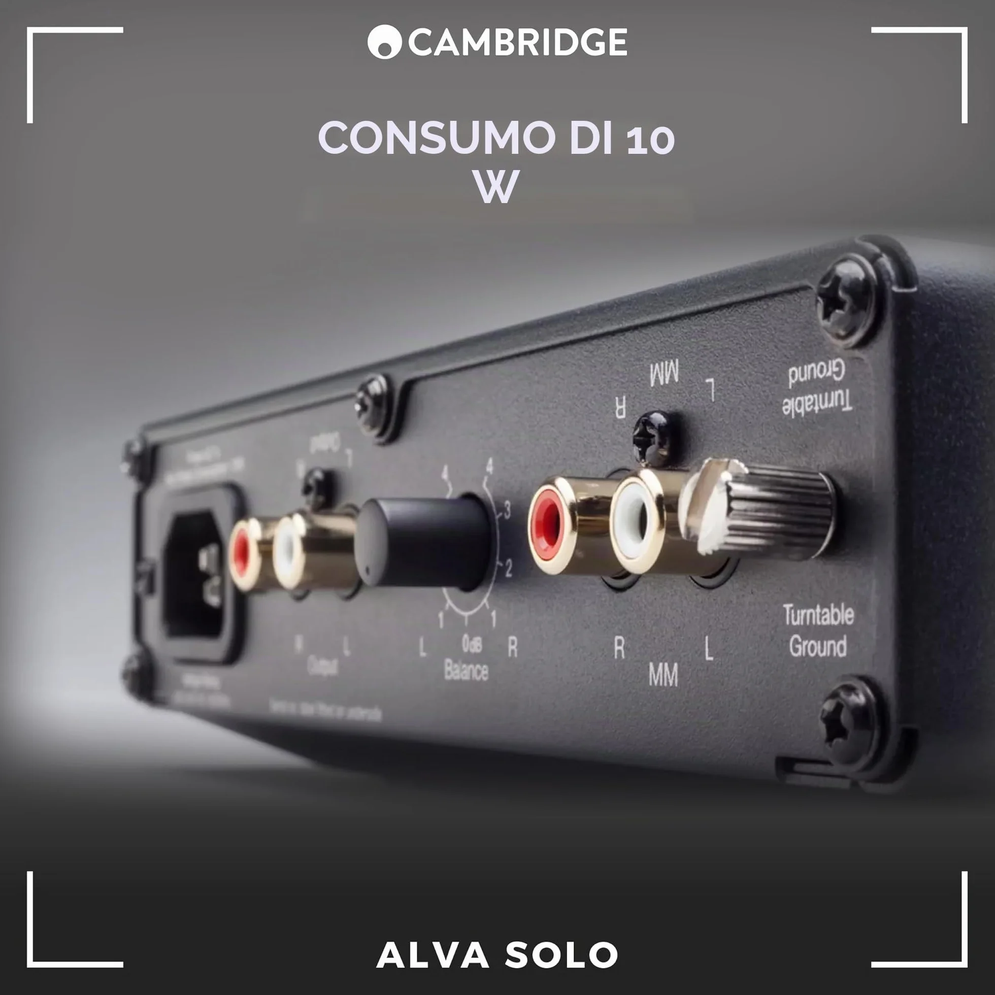 Pre-Amplificatore Phono Mm Alva Solo Silver Filtro Subsonico