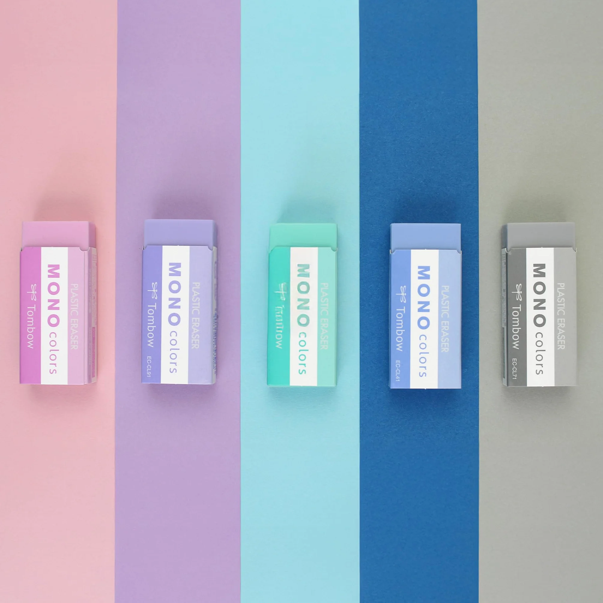 Tombow MONO colors Gomma da cancellare in plastica colorata 19 g