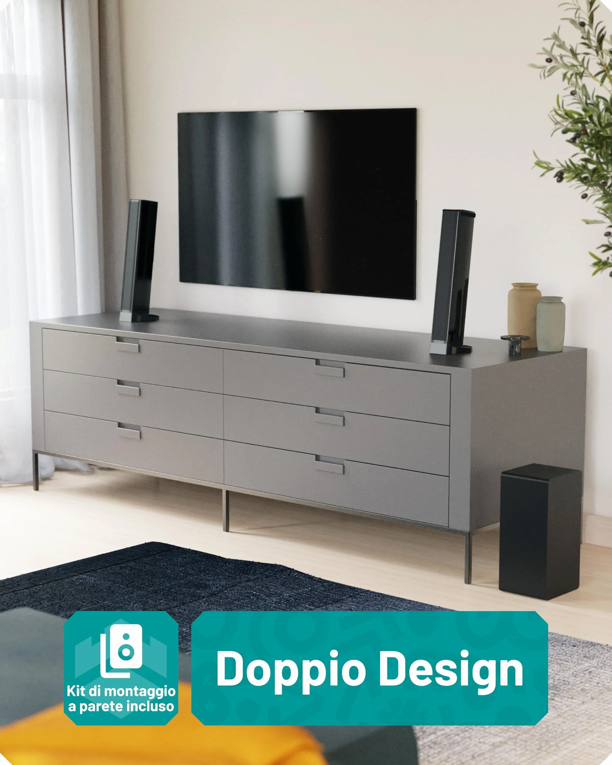 Oakcastle Home Theater Soundbar 2.1 Canali 200W Bluetooth 5.3 HDMI ARC SB80 Xtra