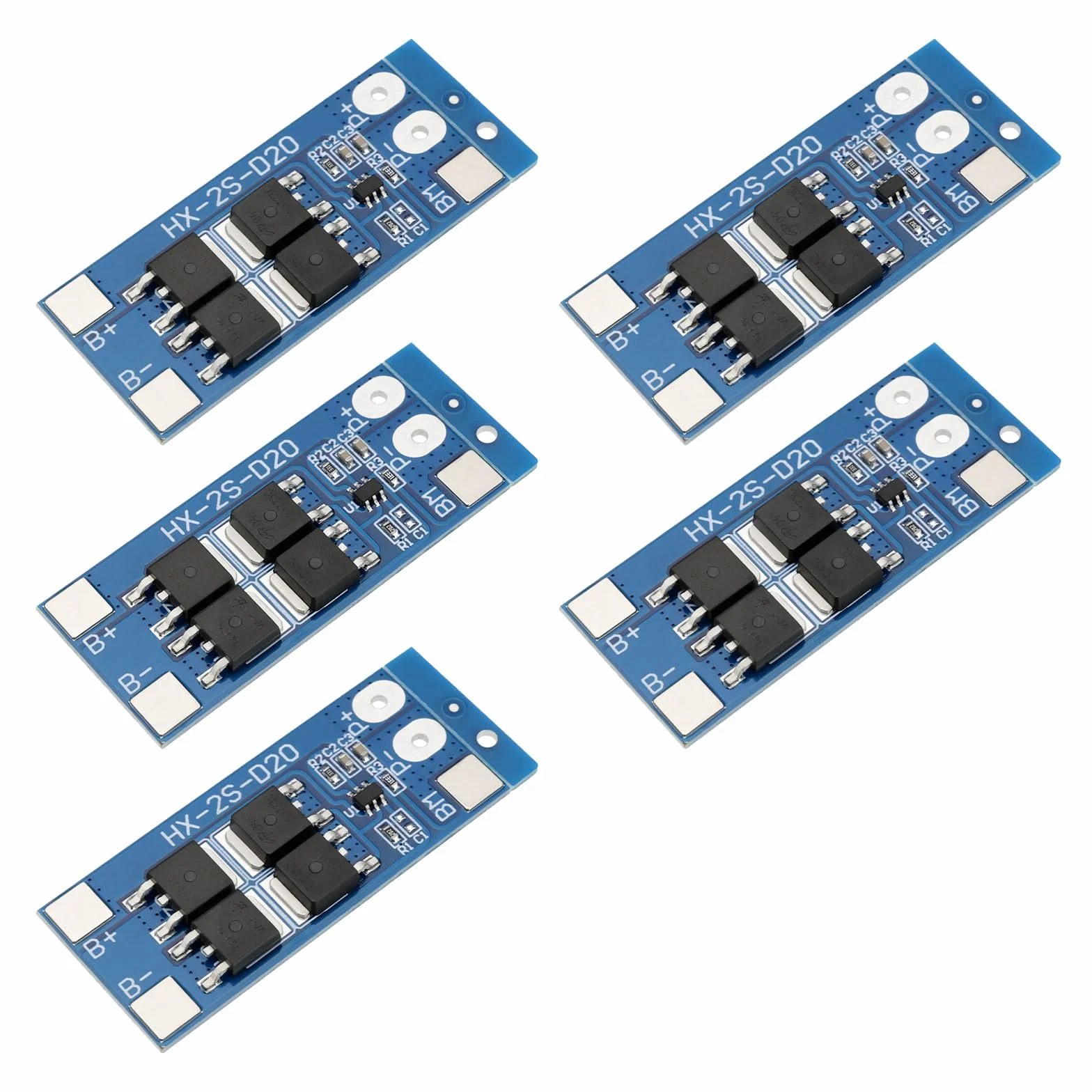 Scheda Di Protezione Della Batteria 2S 7,4 V 13 A Bilanciamento Li-ion Litio 18650 46 X 20 X 3,6 Mm