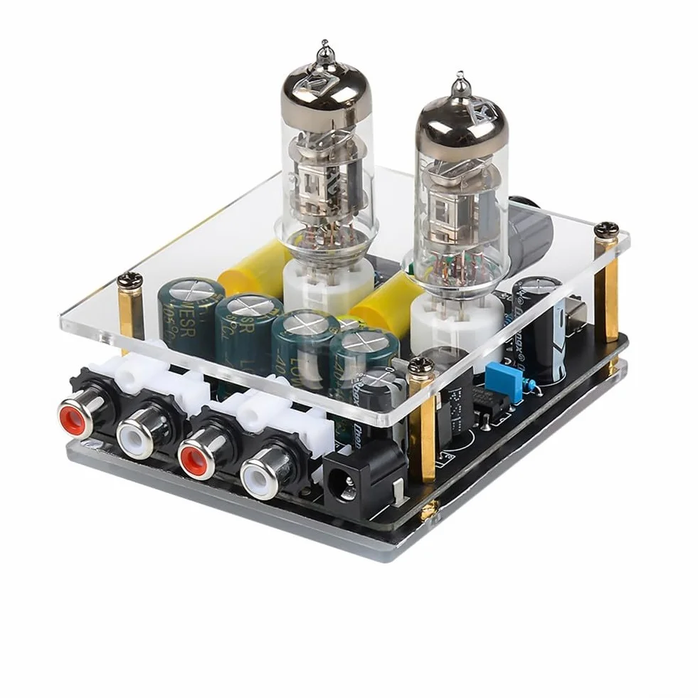 Preamplificatore HiFi 6A2 6J3 DC12-16V per altoparlanti attivi home theater