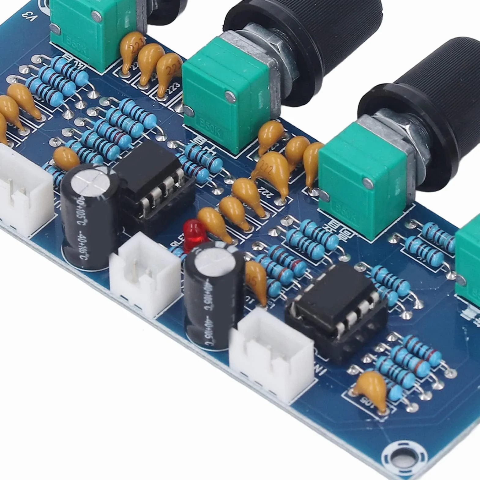Modulo Preamplificatore DC 12V-24V a Doppio Canale Scheda Tono Amplificatore Digitale Audio