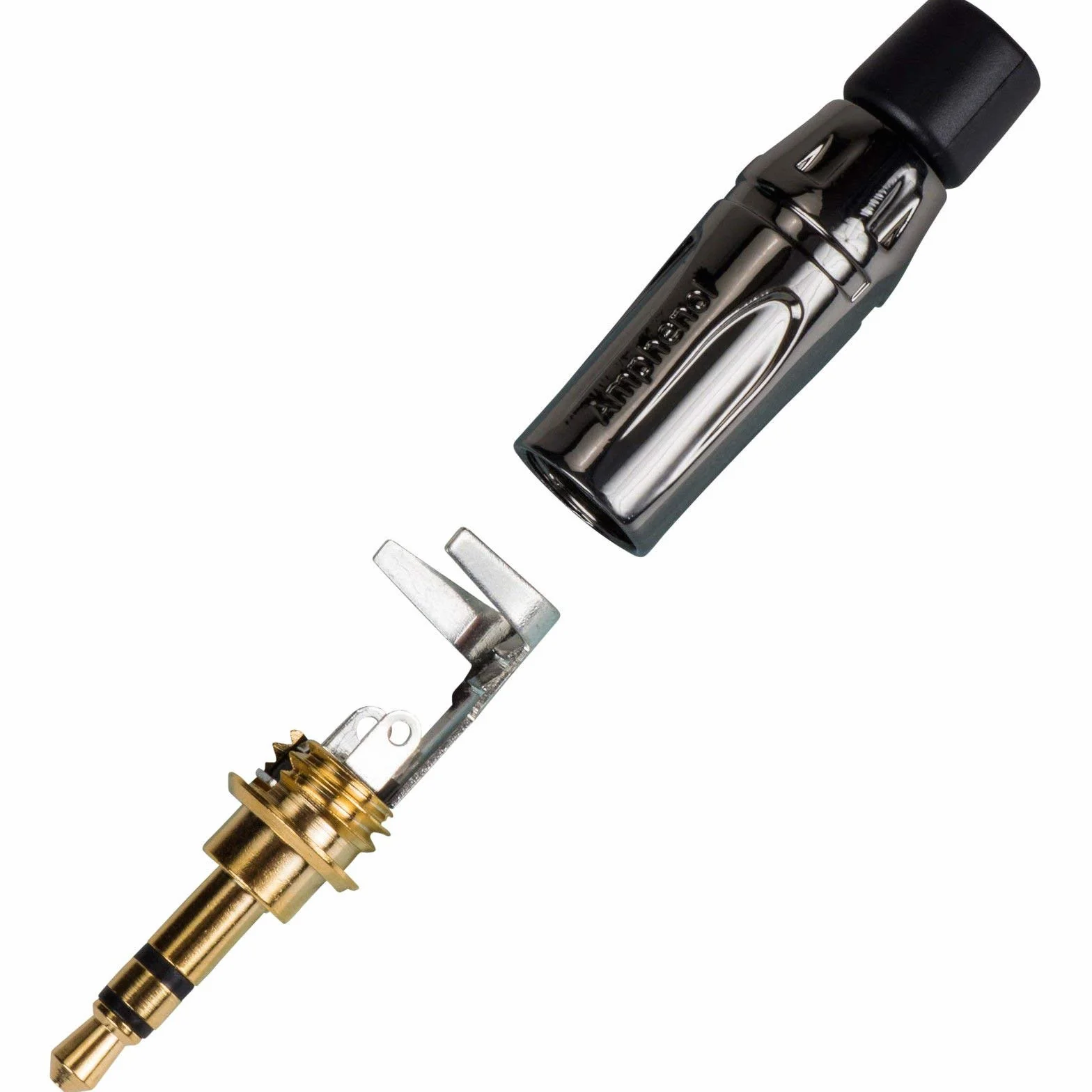 Amphenol KS3PC-AU Mini Jack 3,5 mm Stereo Nero Oro