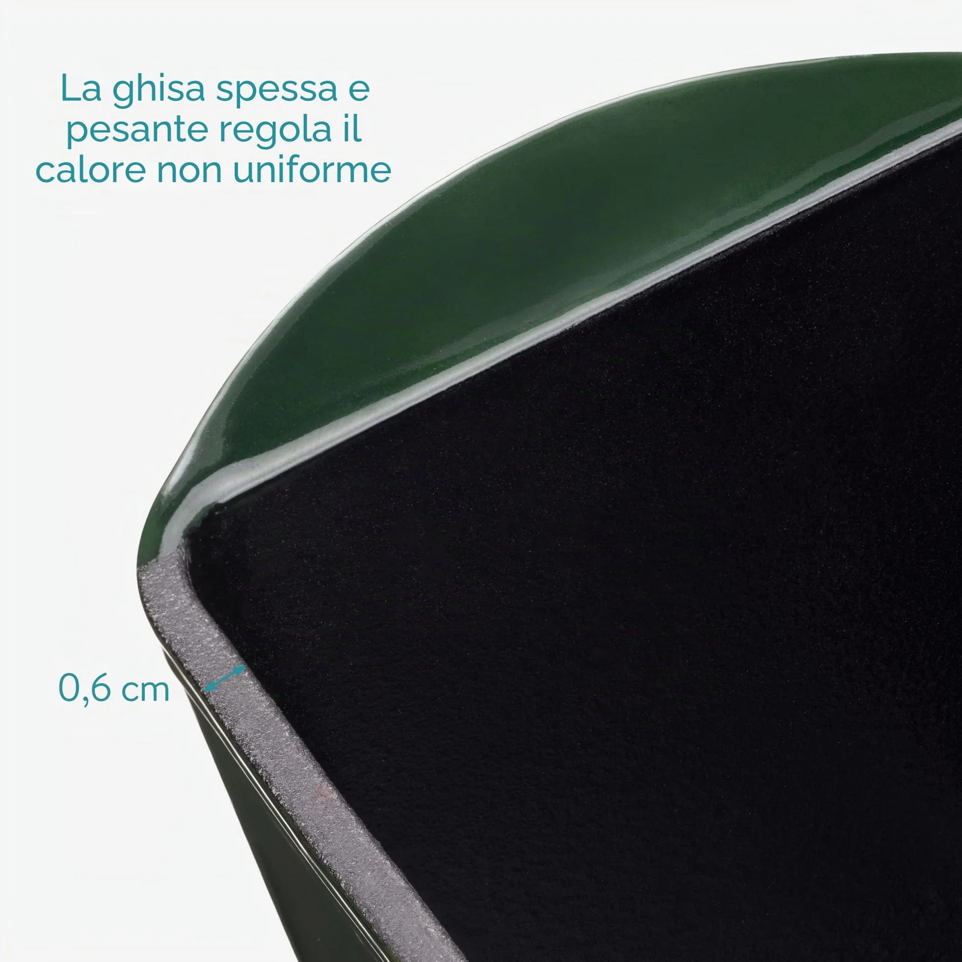Navaris Pentola Pane da Forno in Ghisa 34 cm - Teglia con Coperchio per Cucinare Stufare - Forno Olandese per Grill Forni Fornelli - Stampo Cuoci Pane