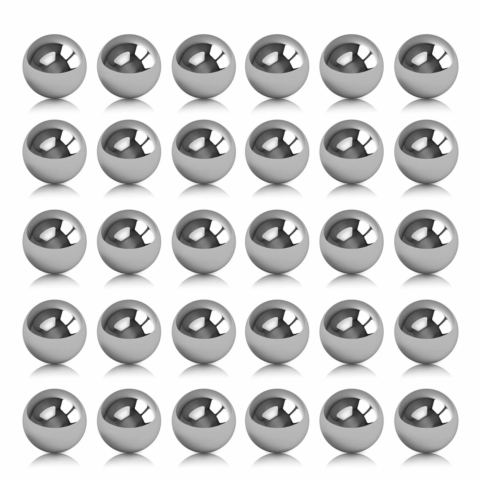 Sfera in acciaio Inossidabile, Sfere Solide Lucidate, Diametro 10 mm, 30 Pezzi