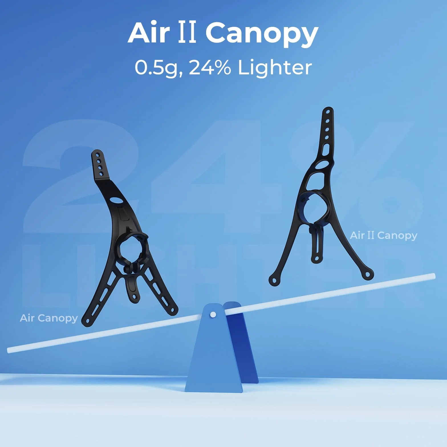 BETAFPV Air II Canopy 15°-45° Adjustable Camera Angle for 9-10mm Camera Whoop Drone