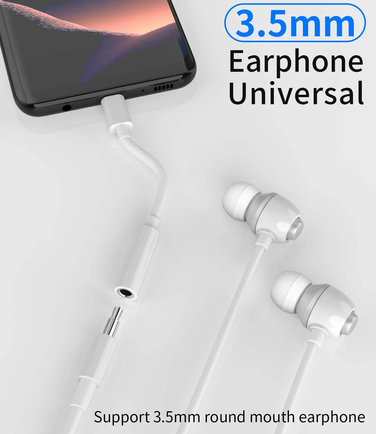 Adattatore USB C a jack 3,5 mm per cuffie dongle AUX per iPhone 16 15 Pro Max Plus iPad Pro Air Mini Samsung Galaxy S24 S23 S22 S20 Ultra - Confezione da 2