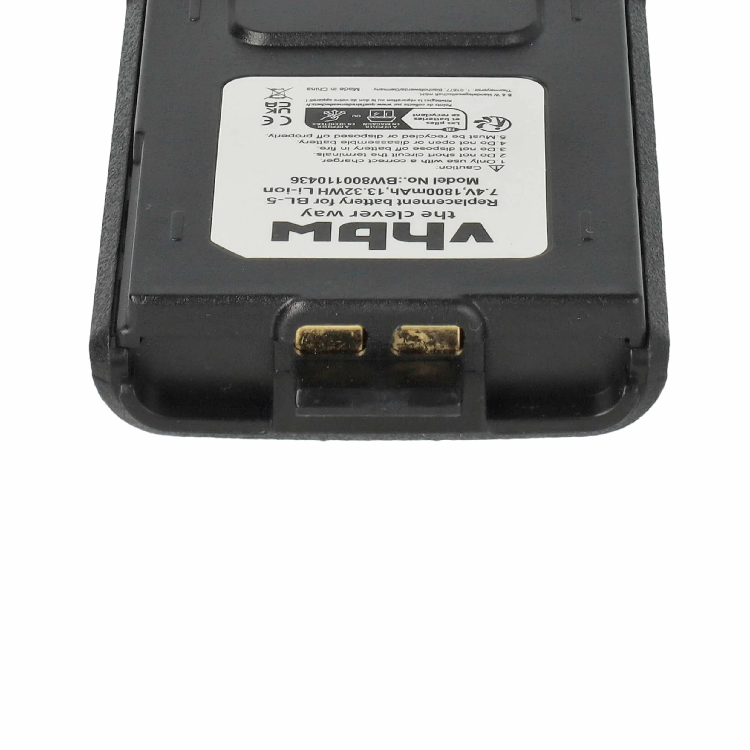 vhbw batteria compatibile Baofeng UV-5R UV-5RE UV-5RA 1800mAh 7,4V Li-Ion sostituisce BL-5