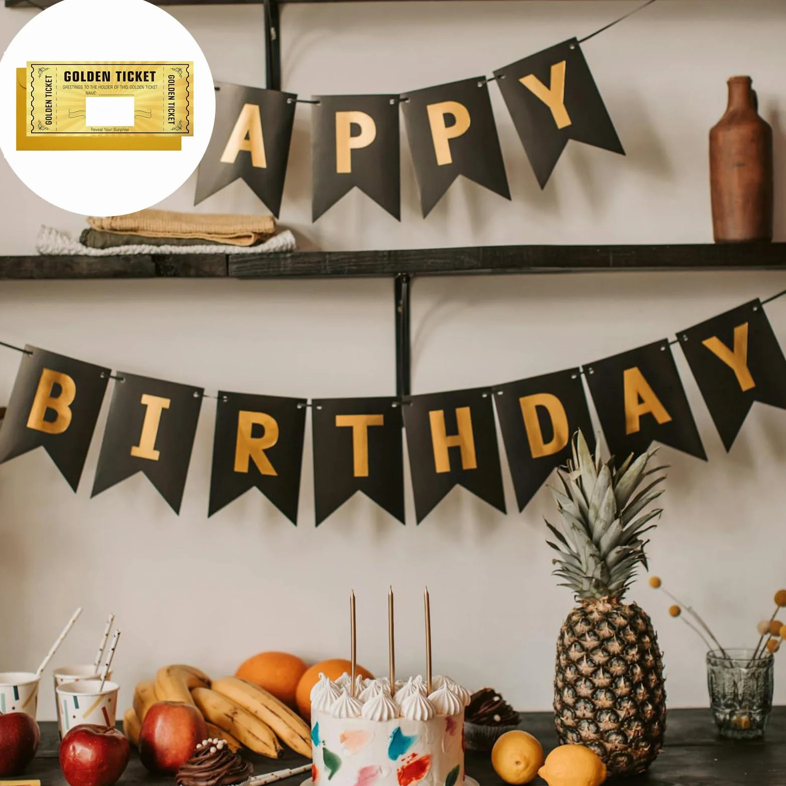 Biglietto d'oro fai da te 2 pezzi regalo di compleanno creativo per fidanzate donne