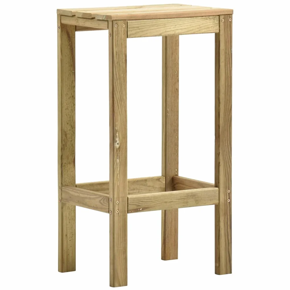 vidaXL Sgabelli da Bar da Giardino 2 pz in Legno di Pino Impregnato