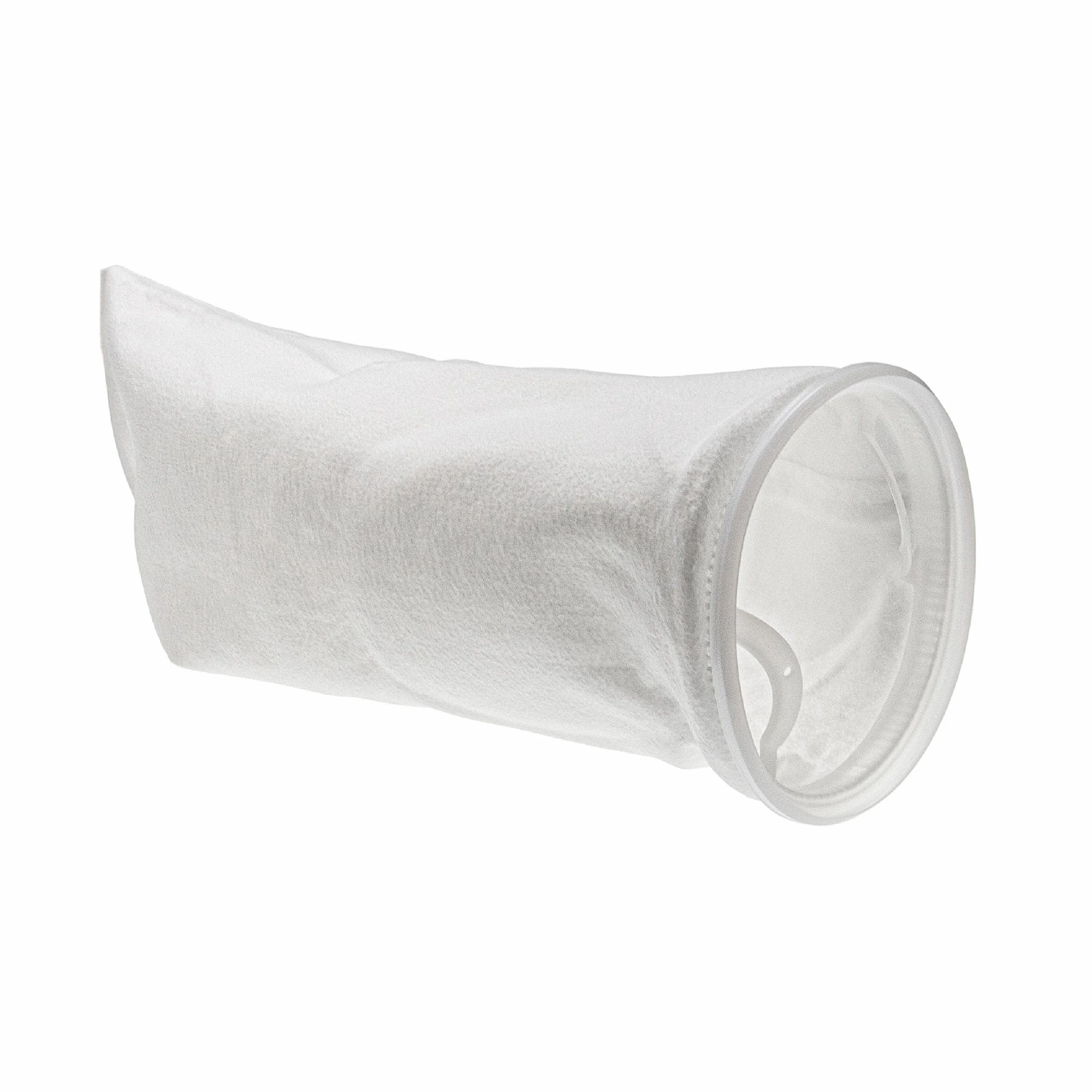 vhbw Calza filtrante Universale Compatibile con acquari, Piscine, Skimmer - Sacchetto filtrante, polietilene, 18 x 45 cm, 100 Micron, Bianco