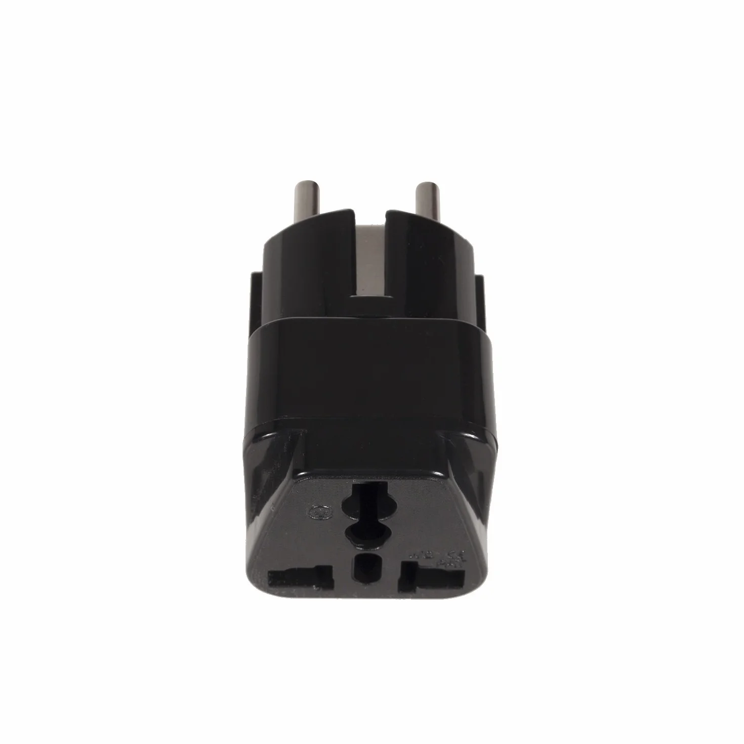 Maclean MCE154 Adattatore Corrente Presa Europea EU-UK, Nero
