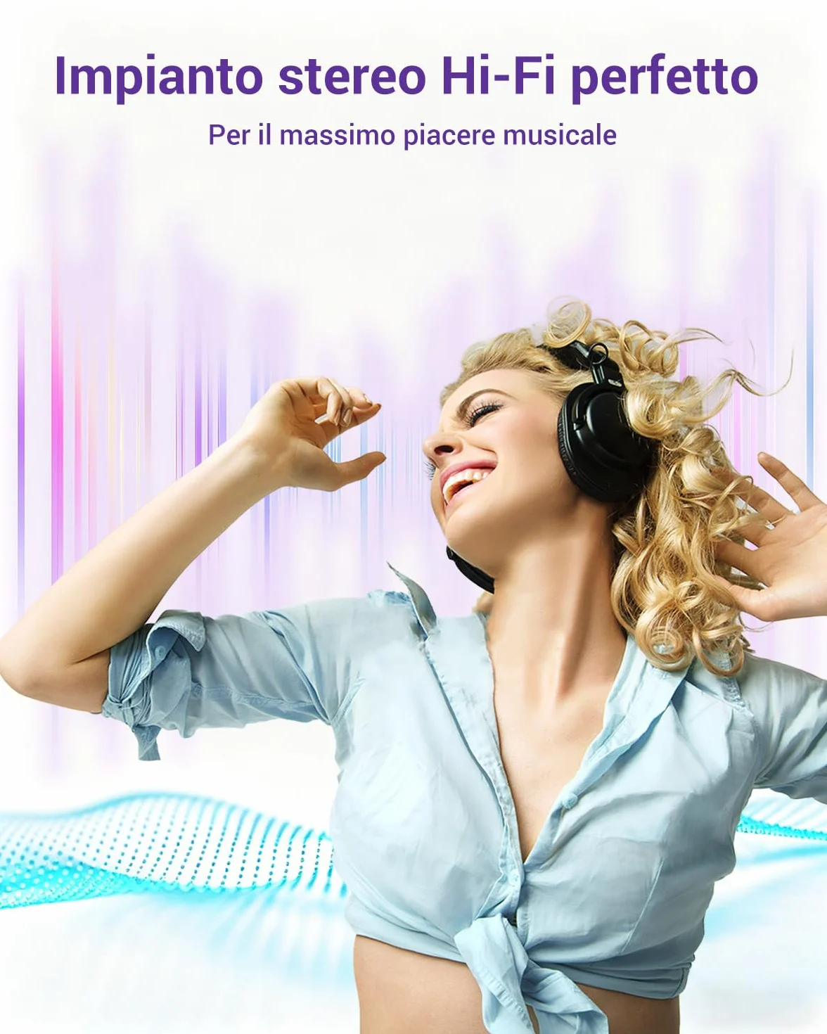 VCE Adattatore Jack 6.3 3.5 Placcato in Oro, da Piccolo a Grande Stereo AUX per Chitarra Elettrica, Amplificatore, Mixer, 2 Pezzi
