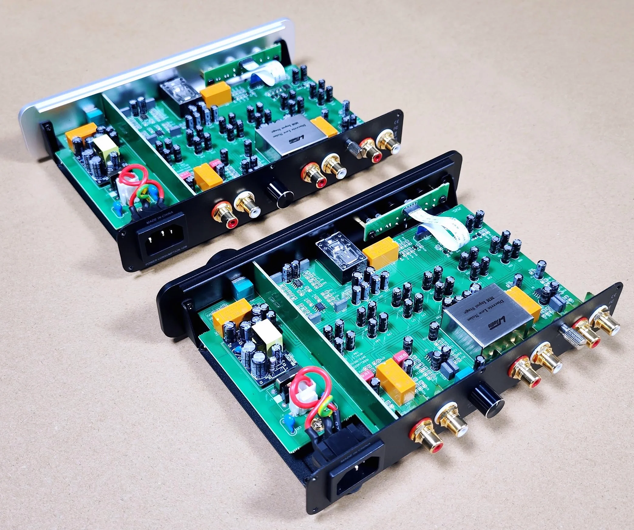 WAudio Preamplificatore Phono MM/MC ad alta fedeltà nero