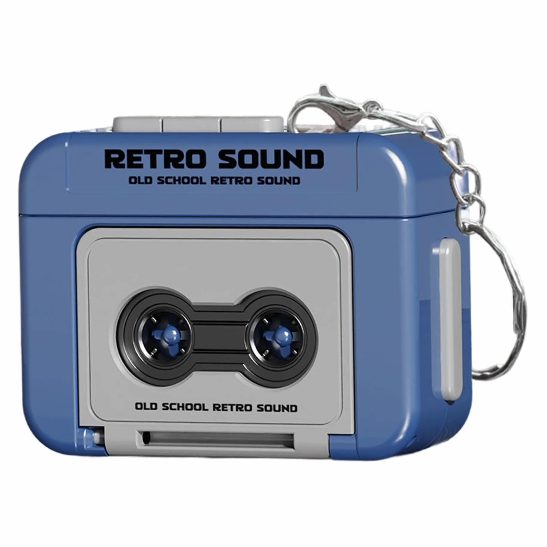Mini registratore a cassette portachiavi retrò registrabile plastica per zaini borse