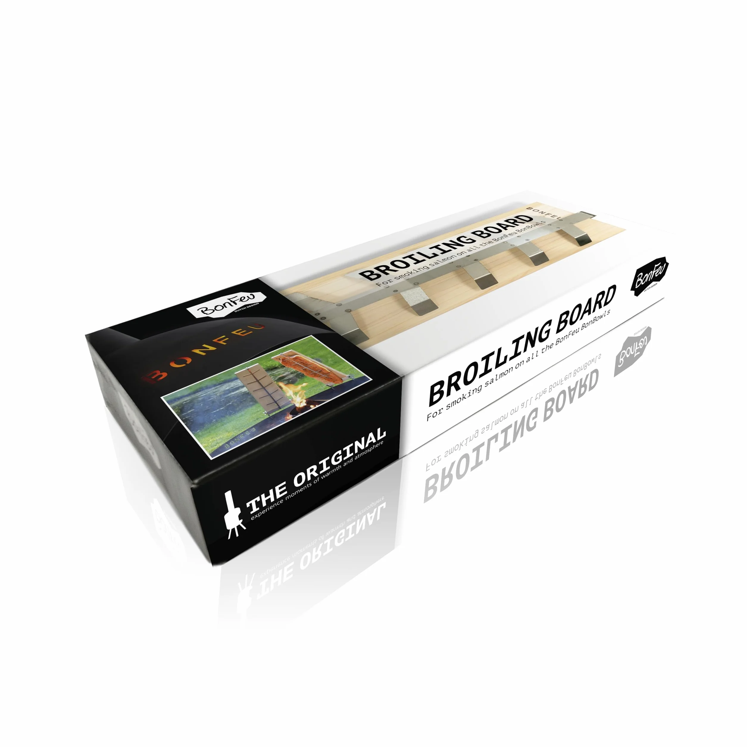BonFeu Giardino Camino Broiling Board con Supporto Pesce Affumicatore