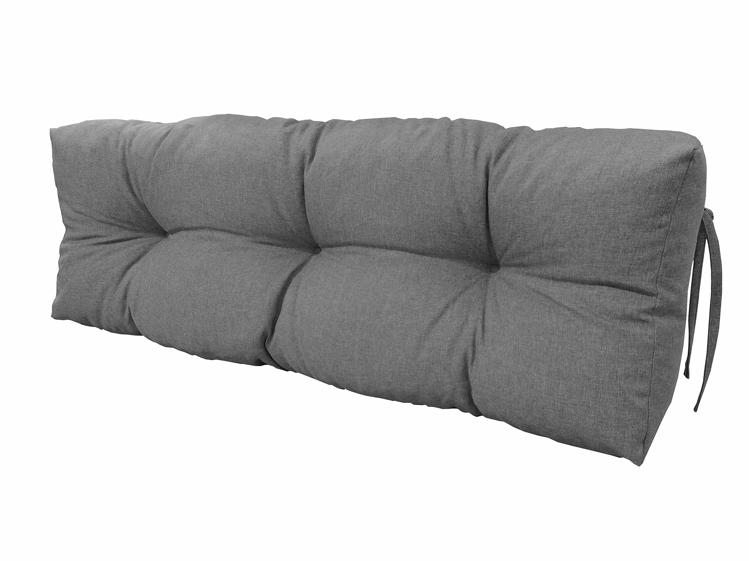 Chilly Pilley Cuscino Trapuntato Per Mobili In Pallet 120x50x15 Grigio