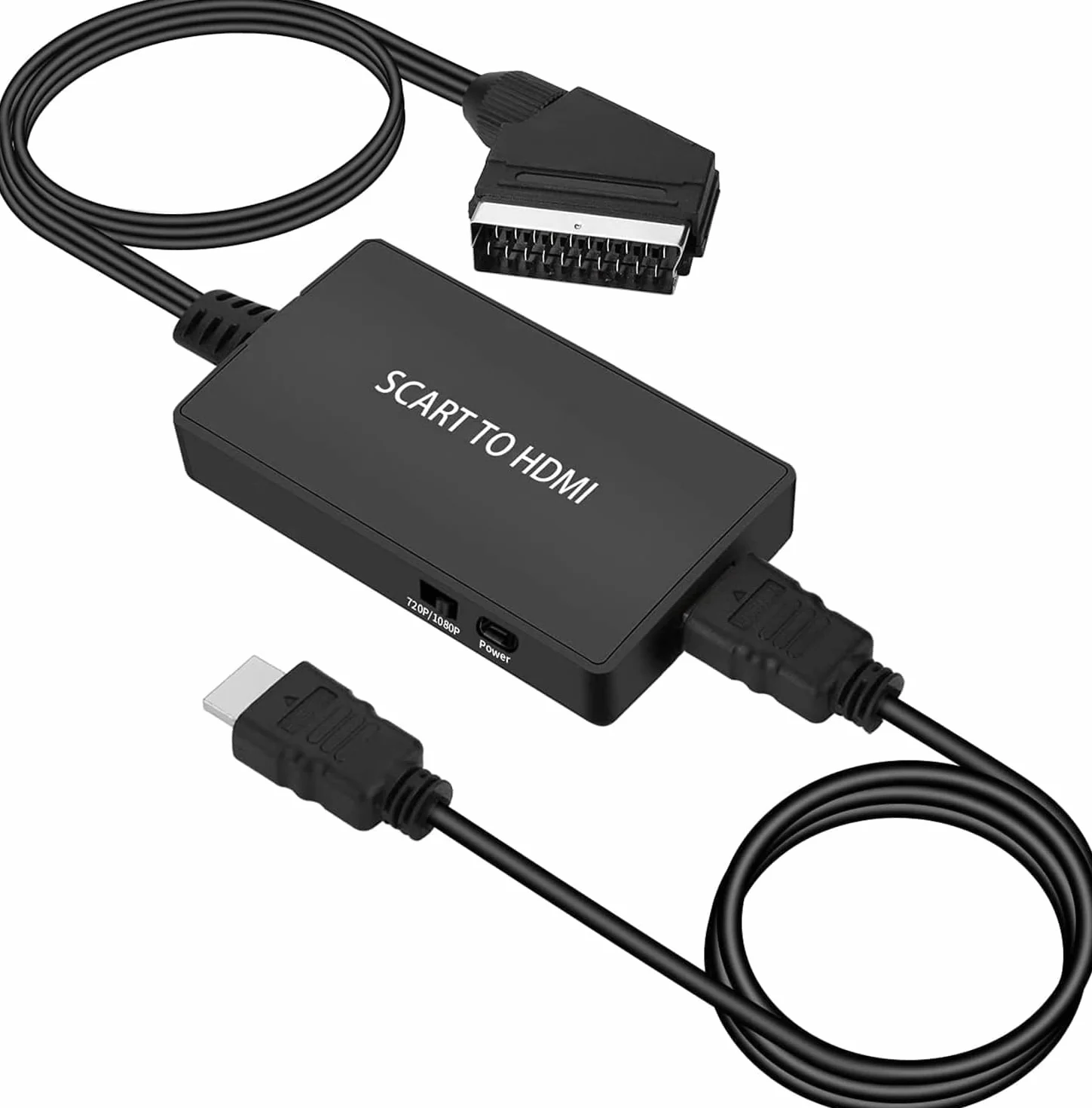 JiuYean Convertitore SCART a HDMI 720P 1080P per HDTV Proiettore Xbox PS3