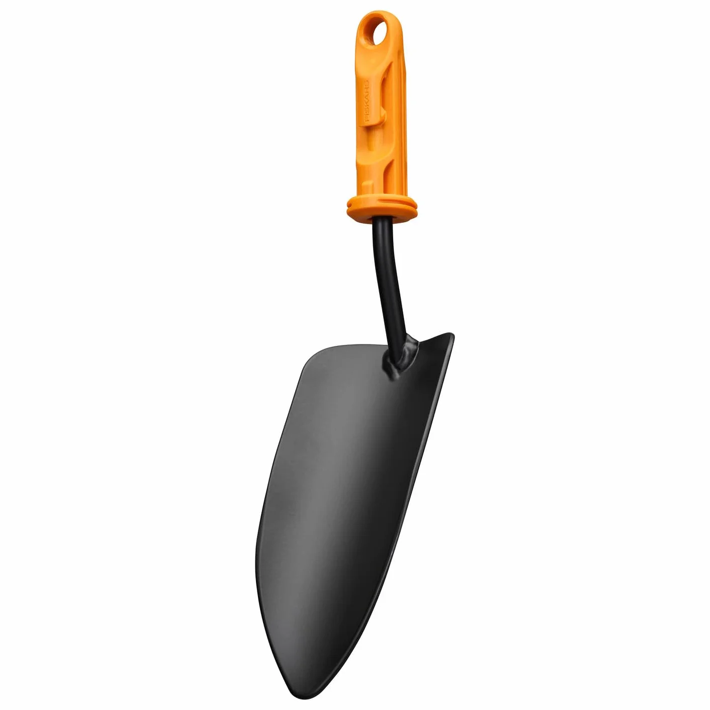 Fiskars OneClick Paletta da Giardino, Accessorio per Piantare e Trapiantare, Cambio Semplice con un Clic, Testa Robusta in Acciaio al Boro, Nero/Arancione, 1080693