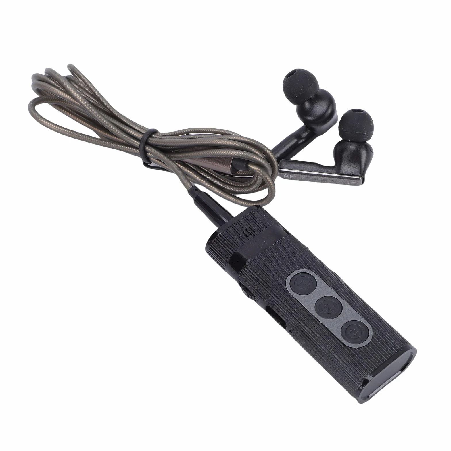 Amplificatore Sonoro per Anziani Ricaricabile con Cancellazione del Rumore, Discreto (BLACK)